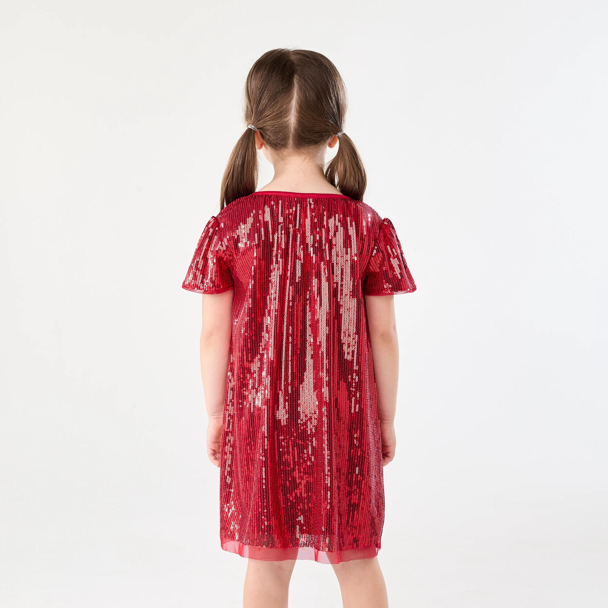 2 Sequin Party Dress Strawberry, 2 of 8