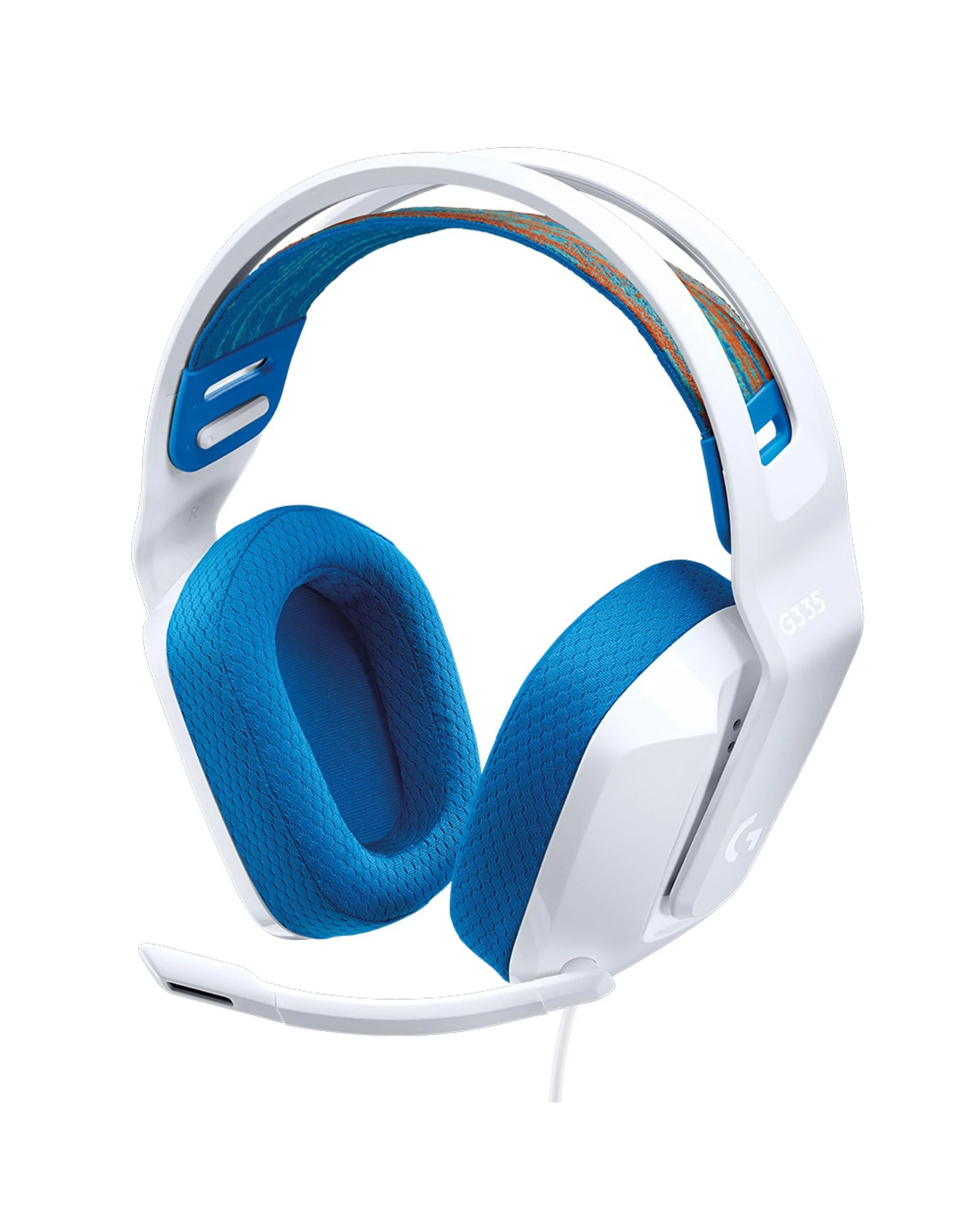 1 Logitech G335 Wired Gaming Headset - White, 1 of 5