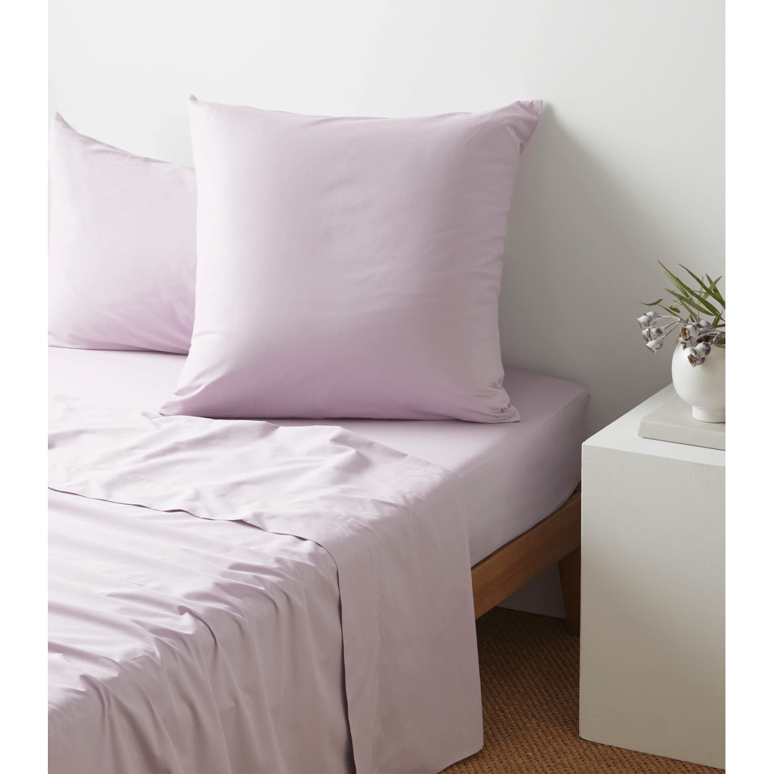 1 Target Australian Cotton 250 Thread Count European Pillowcases 2 Pack
 - Queen Bed
 - Purple, 1 of 2