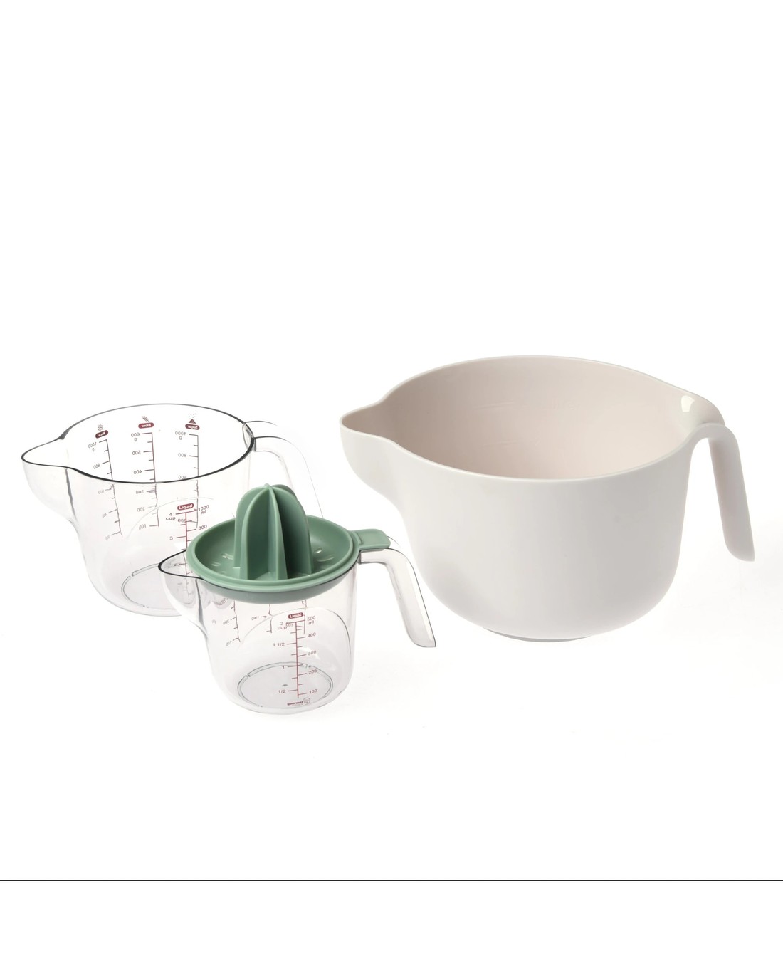 Gourmet Kitchen Modern 4pc Food Preparation Set with Mixing Bowl, 2 ...