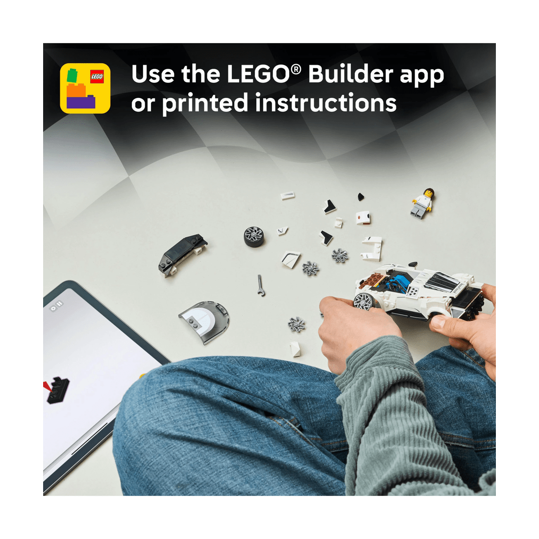 7 LEGO Speed Champions Bugatti Centodieci Hyper Sports Car 77240, 7 of 10