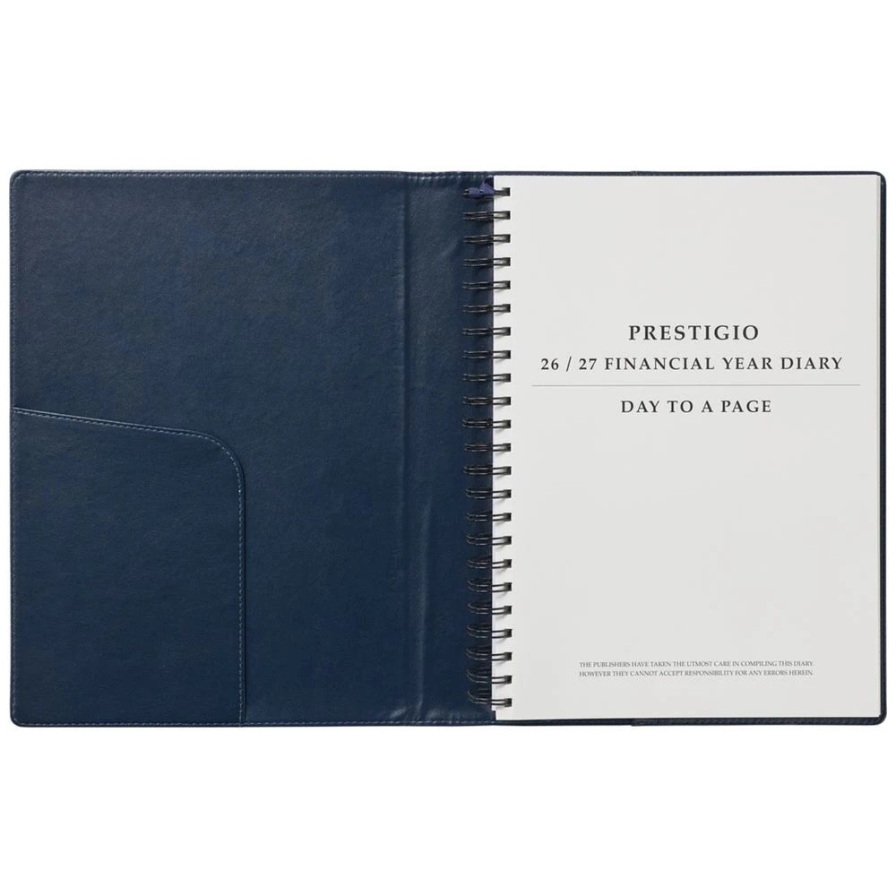 3 J.Burrows A4 Day to Page Executive FY26/27 Diary Navy, 3 of 7