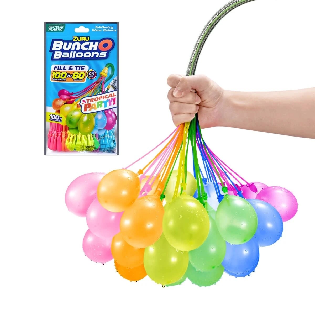 3 3 Pack Zuru Bunch O Balloons Tropical Party! Self-Sealing Water Balloons, 3 of 9
