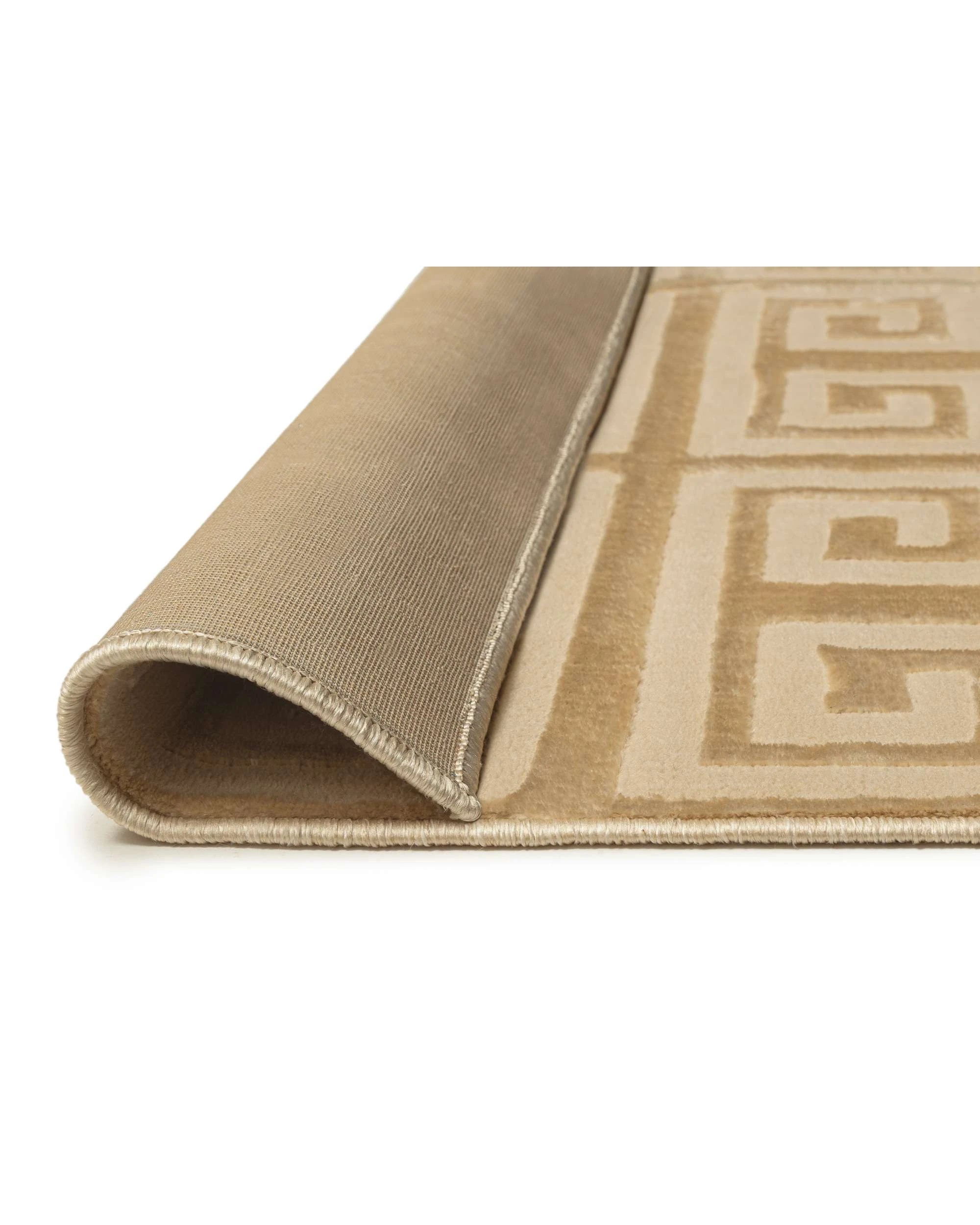 5 Loopsie Thetis Textured Geometric Washable Rug-290cm x 200cm - Beige, 5 of 9