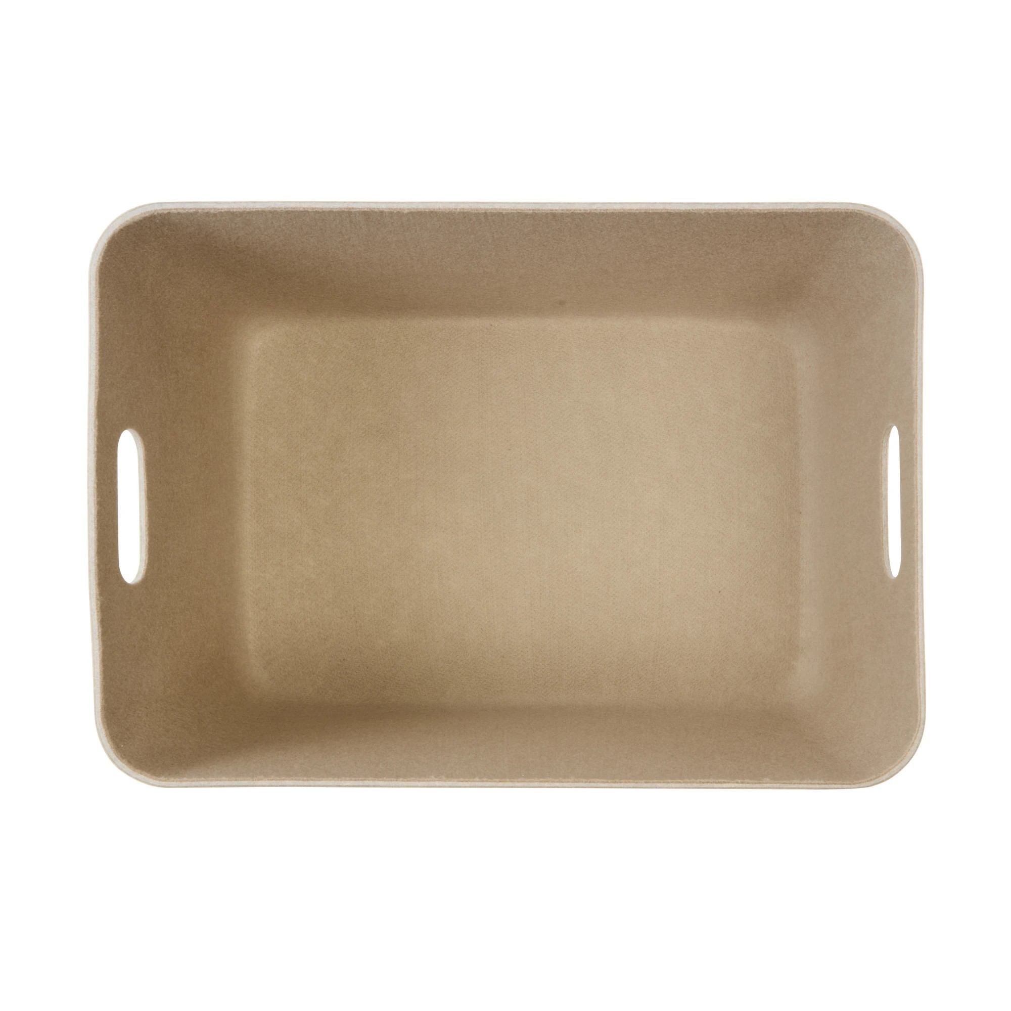 6 2 Tone Flat Felt Basket - Grey, 6 of 7