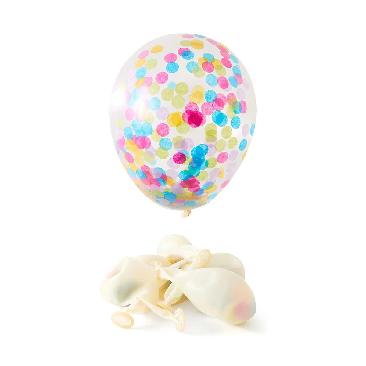 3 6 Pack Confetti Balloons, 3 of 5