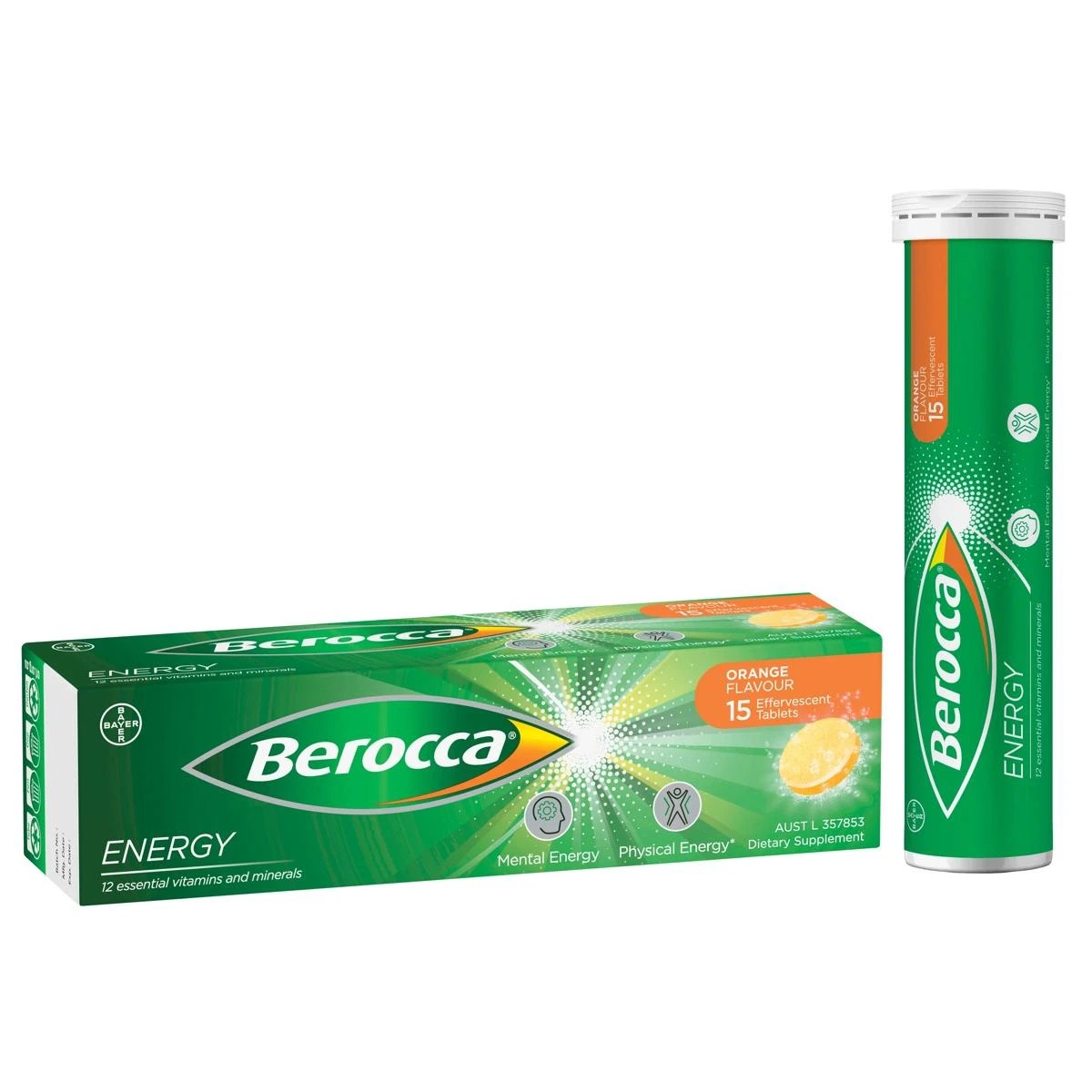 9 15 Pack Berroca Energy Orange Flavour Effervescent Tablets, 9 of 10