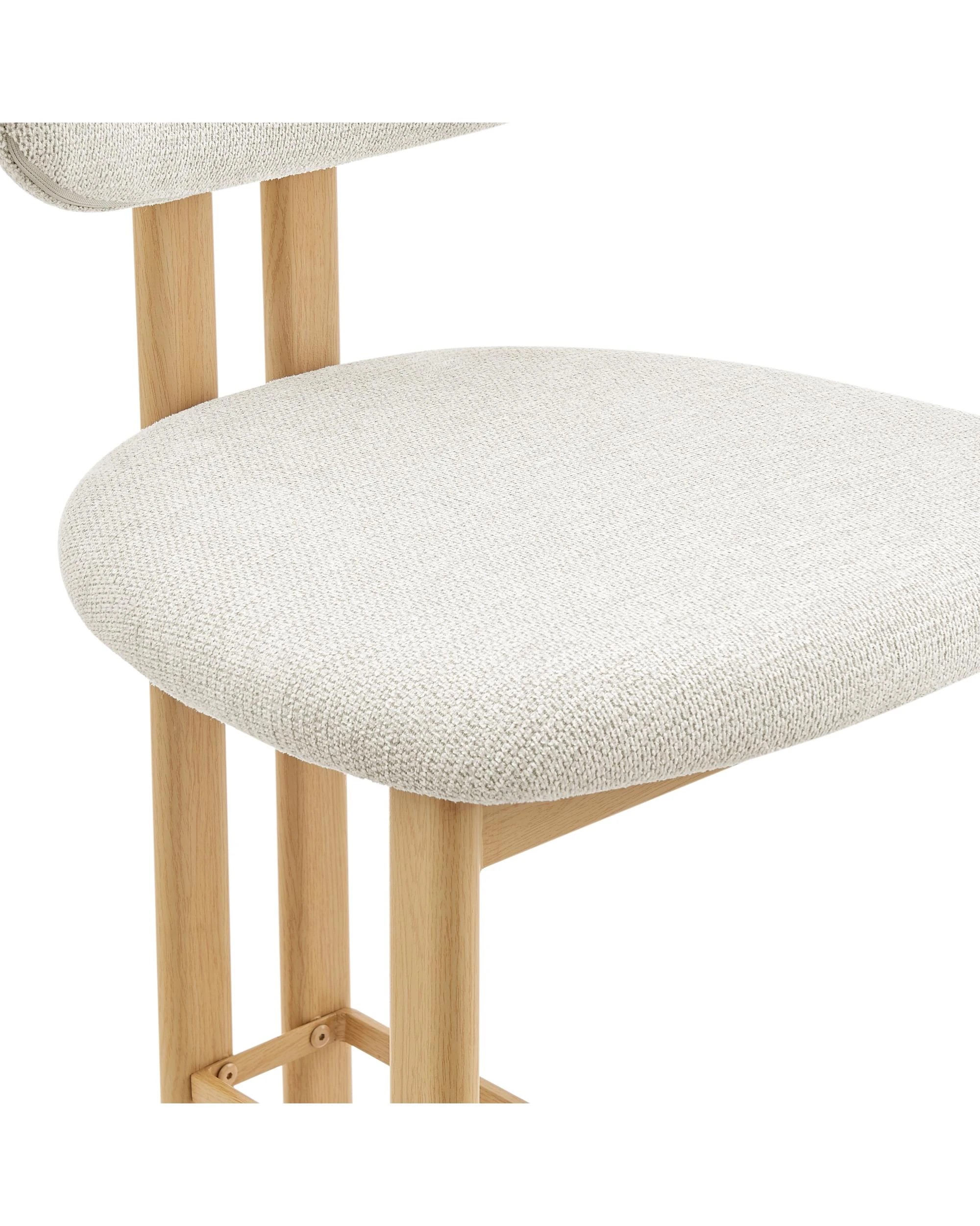8 Kodu Hilda Dining Stools Pair Set of Two - White, 8 of 10
