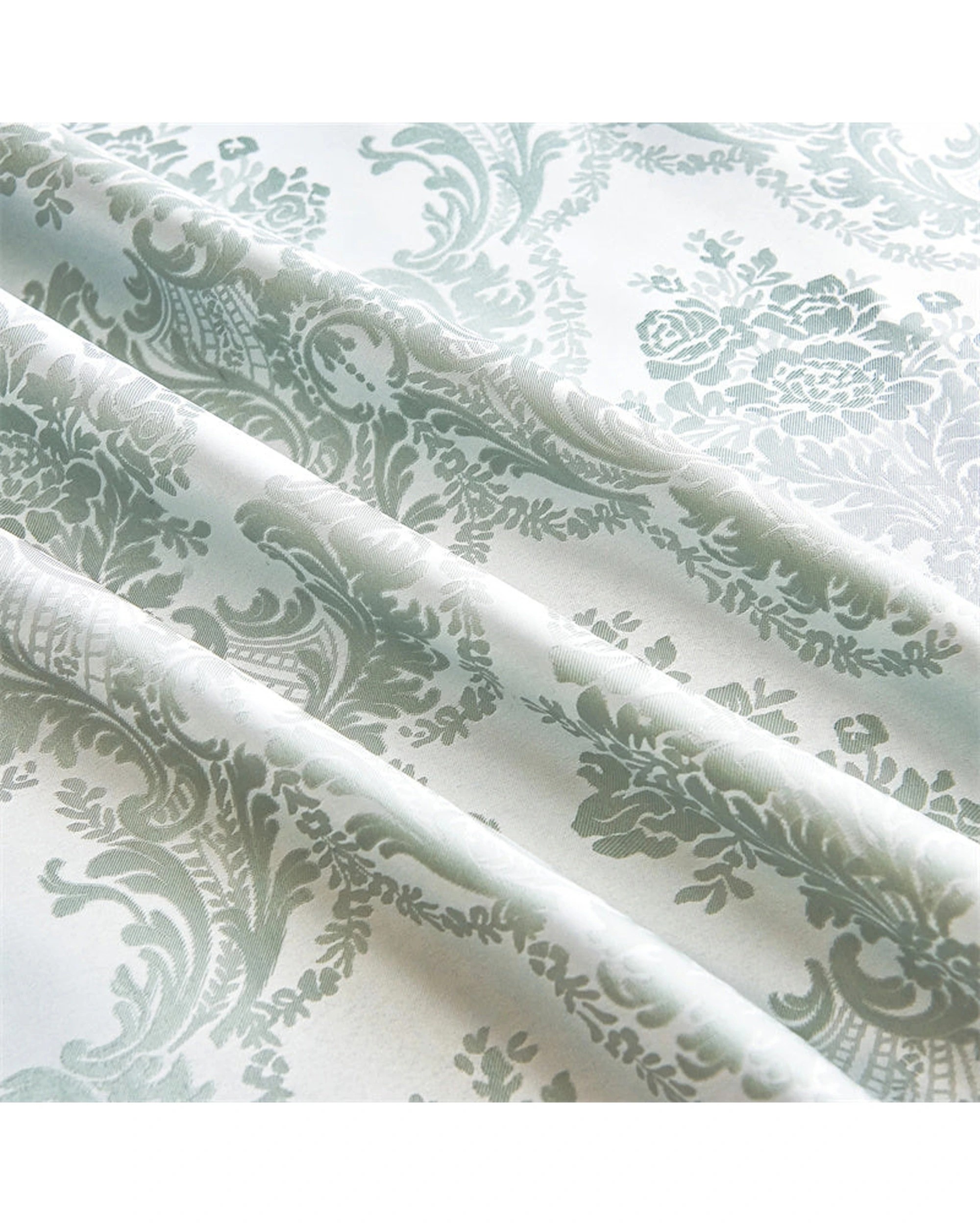 3 Cotton More Jacquard Pattern Home Bed Runner Light 50x240cm - Green, 3 of 5