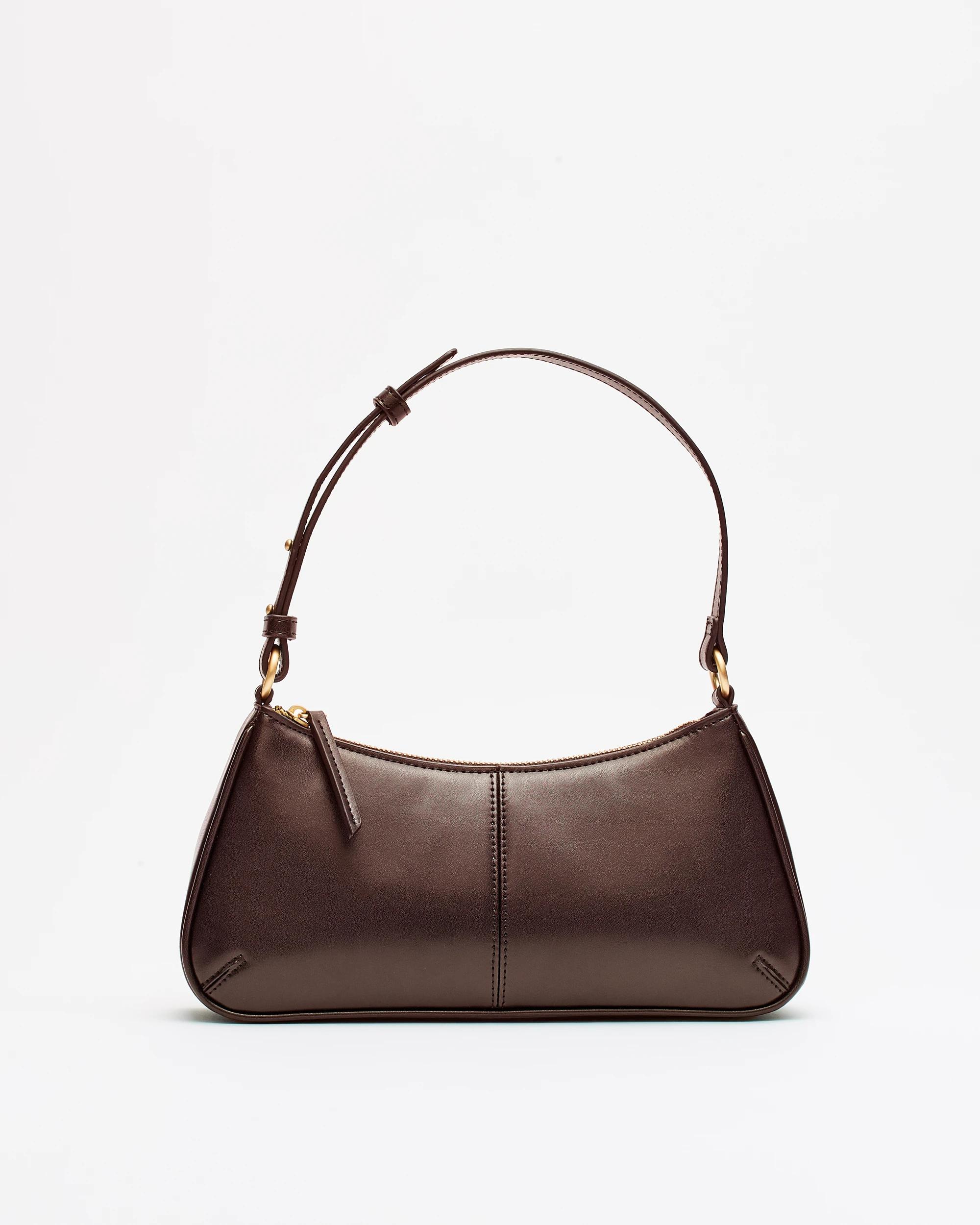 1 Target Mini Seamed Shoulder Bag CHOCOLATE, 1 of 2