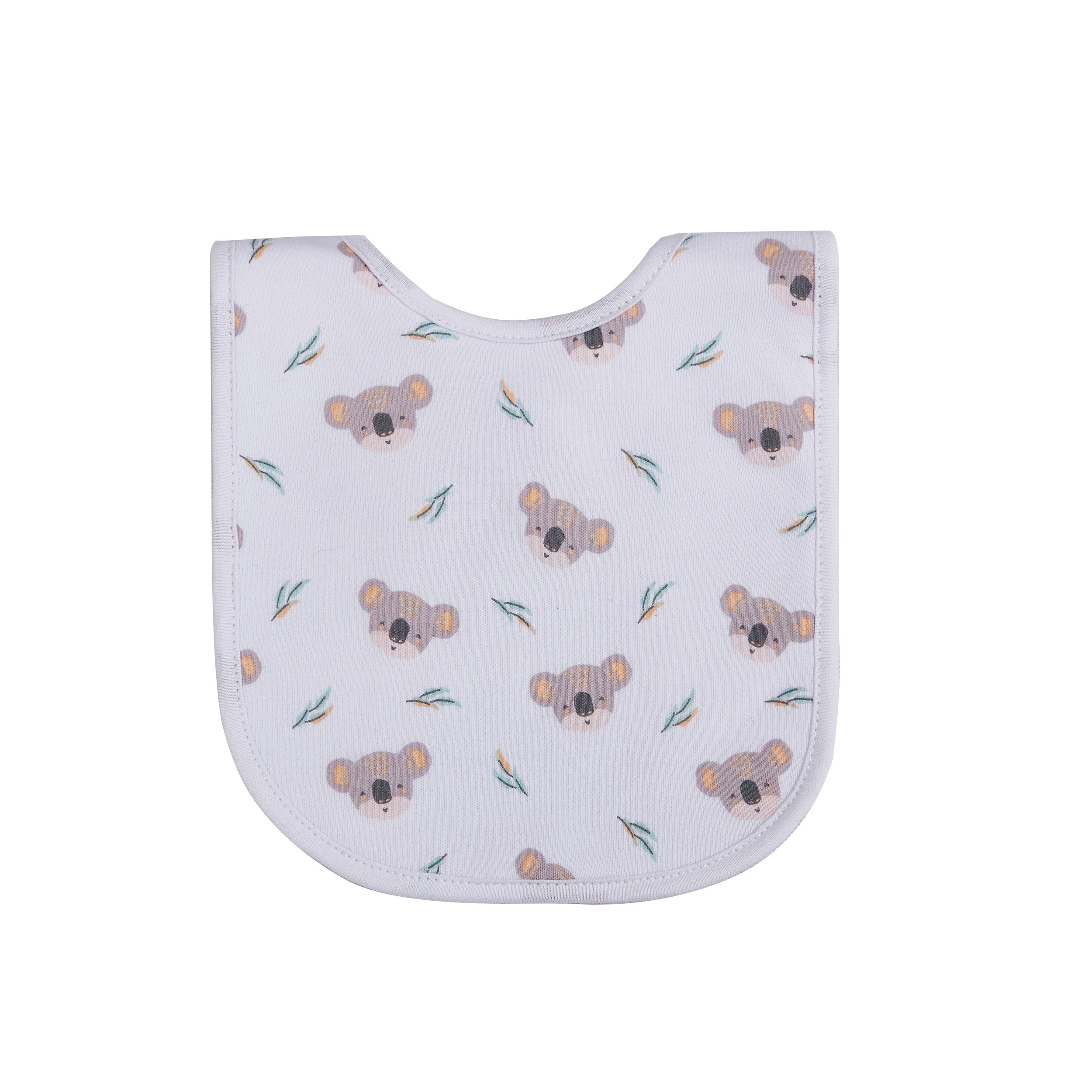4 Big Softies 3 Pack Boucle Bibs, Koala, 4 of 5