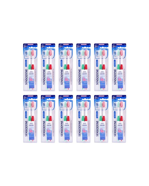 Sensodyne 12x 2pc Toothbrush Sensitive Extra Soft Bristles Dental Oral Care - Multi