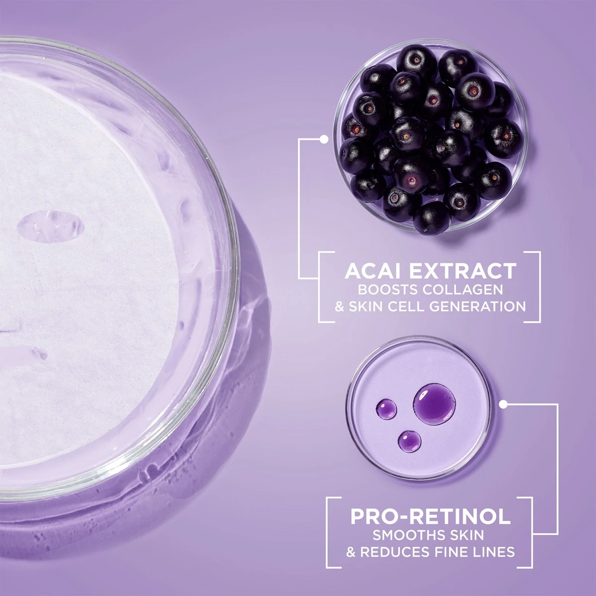 3 Garnier SkinActive Smoothing Serum Mask 28g - Glycerin, Pro-Retinol and Acai Extract, 3 of 9