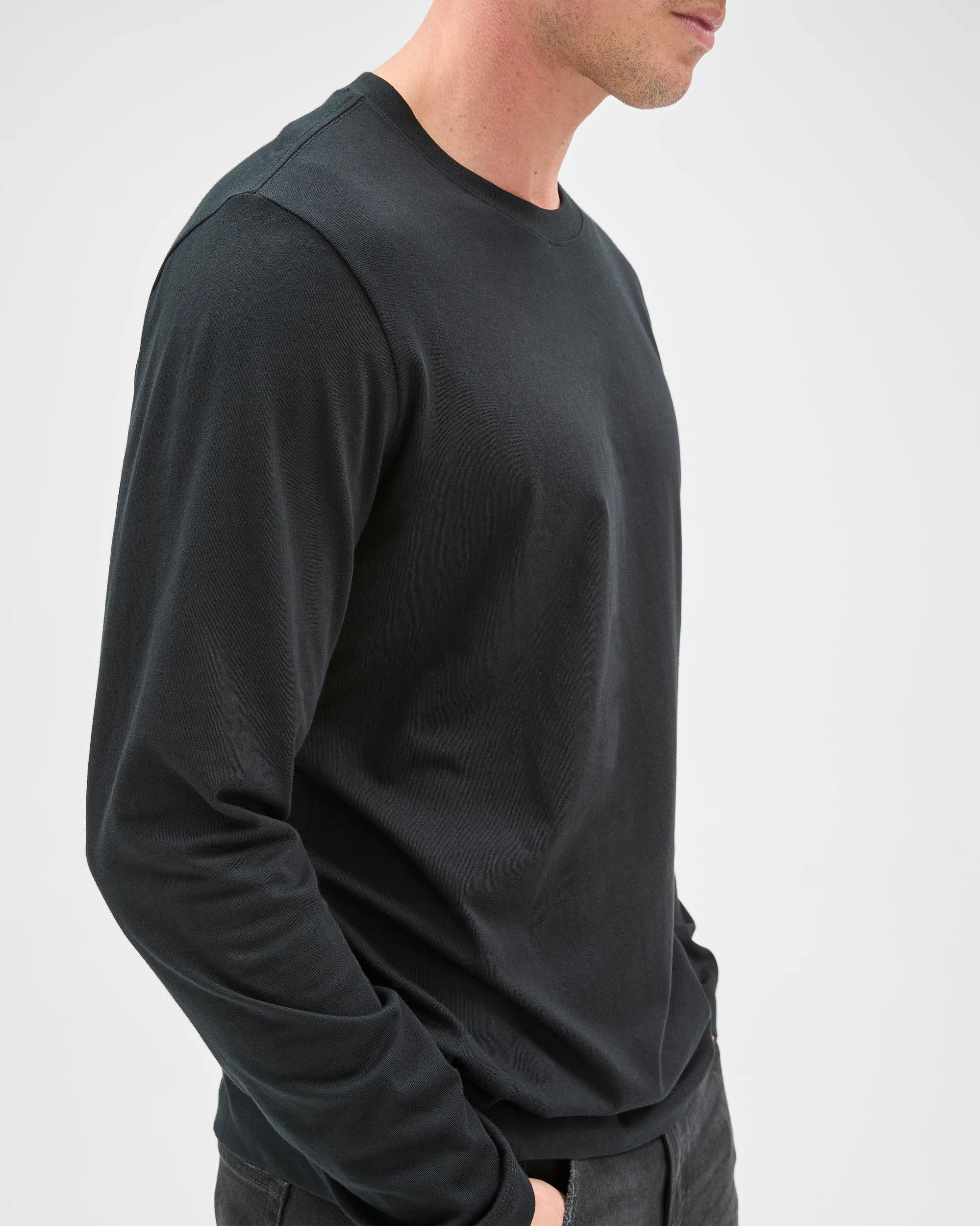 5 Target Australian Cotton Long Sleeve T-Shirt BLACK, 5 of 8