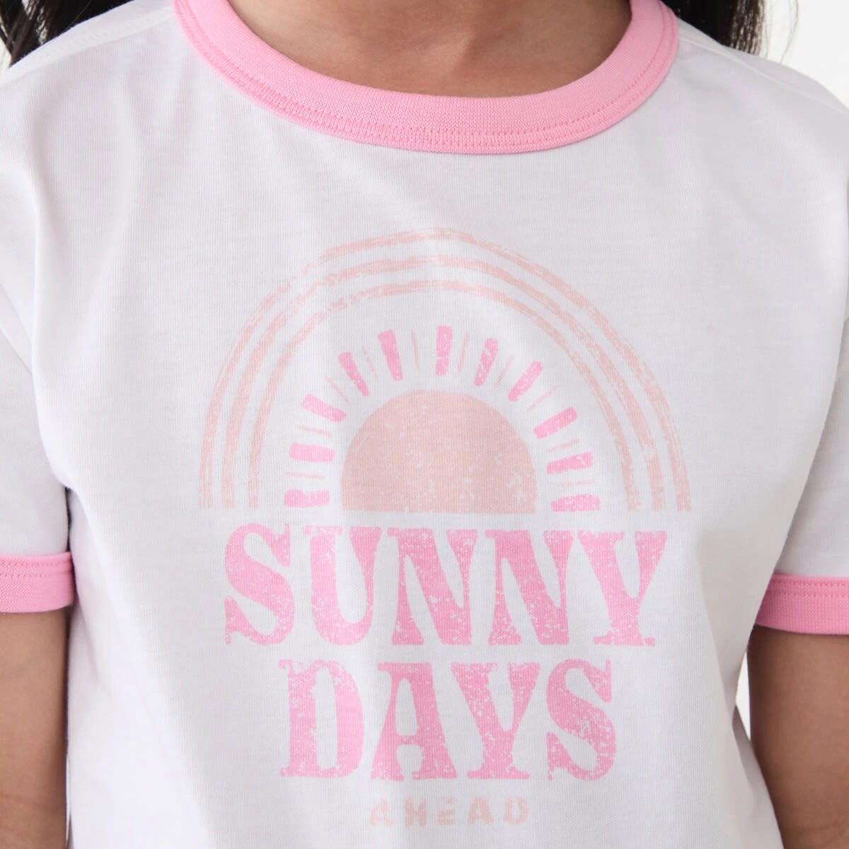 4 Ringer T-shirt SUNNY DAYS AHEAD WHITE, 4 of 6