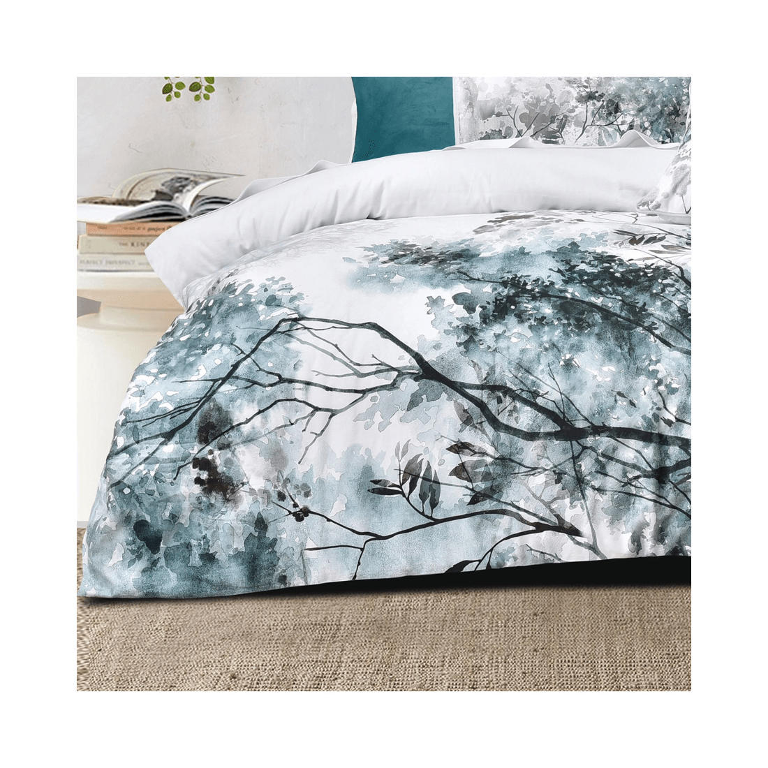 2 Bianca Bedding Sherbrooke Cotton Sateen Quilt Cover Set, White
 - King Bed
 - white, 2 of 4