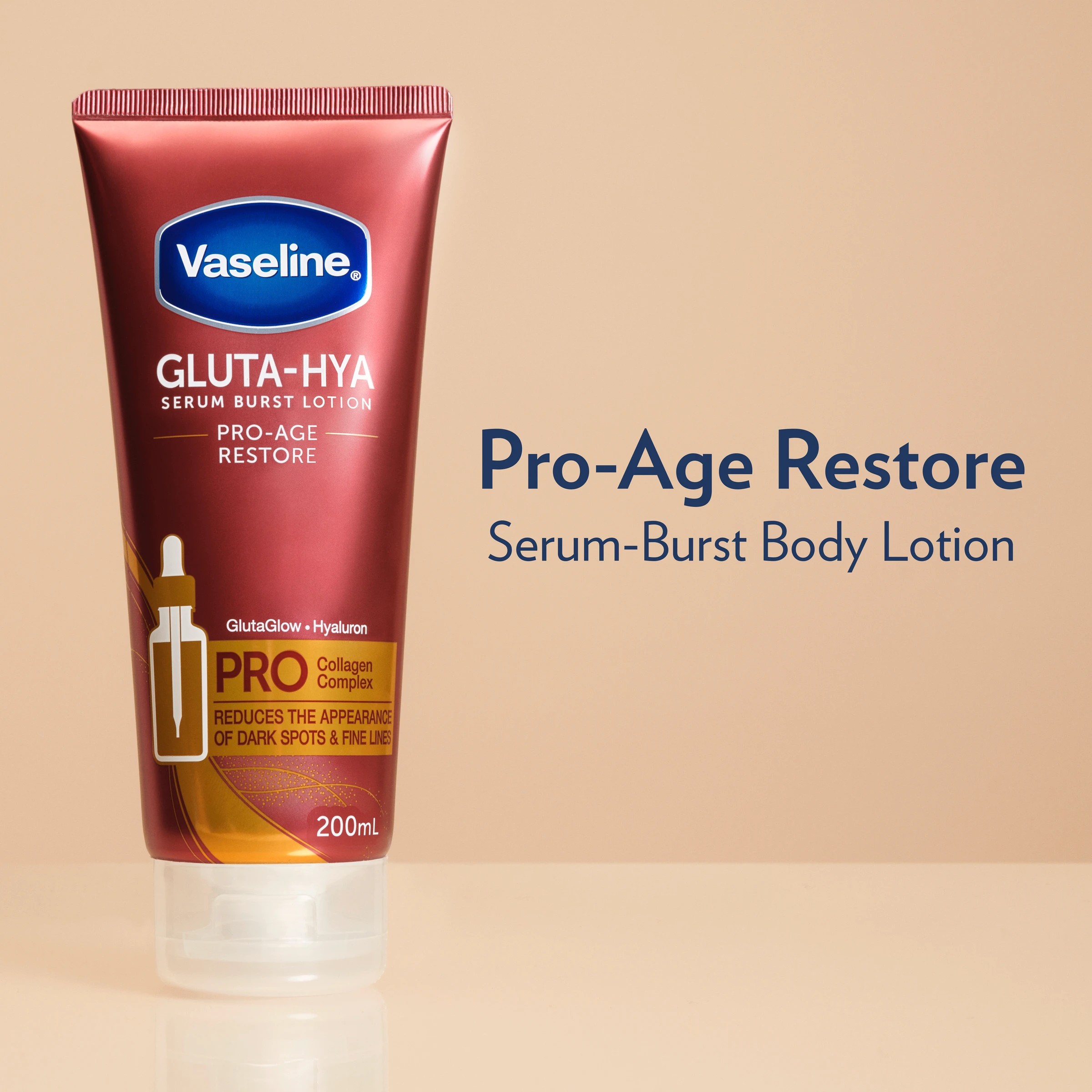 4 Vaseline Gluta-Hya Serum Burst Pro-Age Restore Body Lotion 200ml, 4 of 4