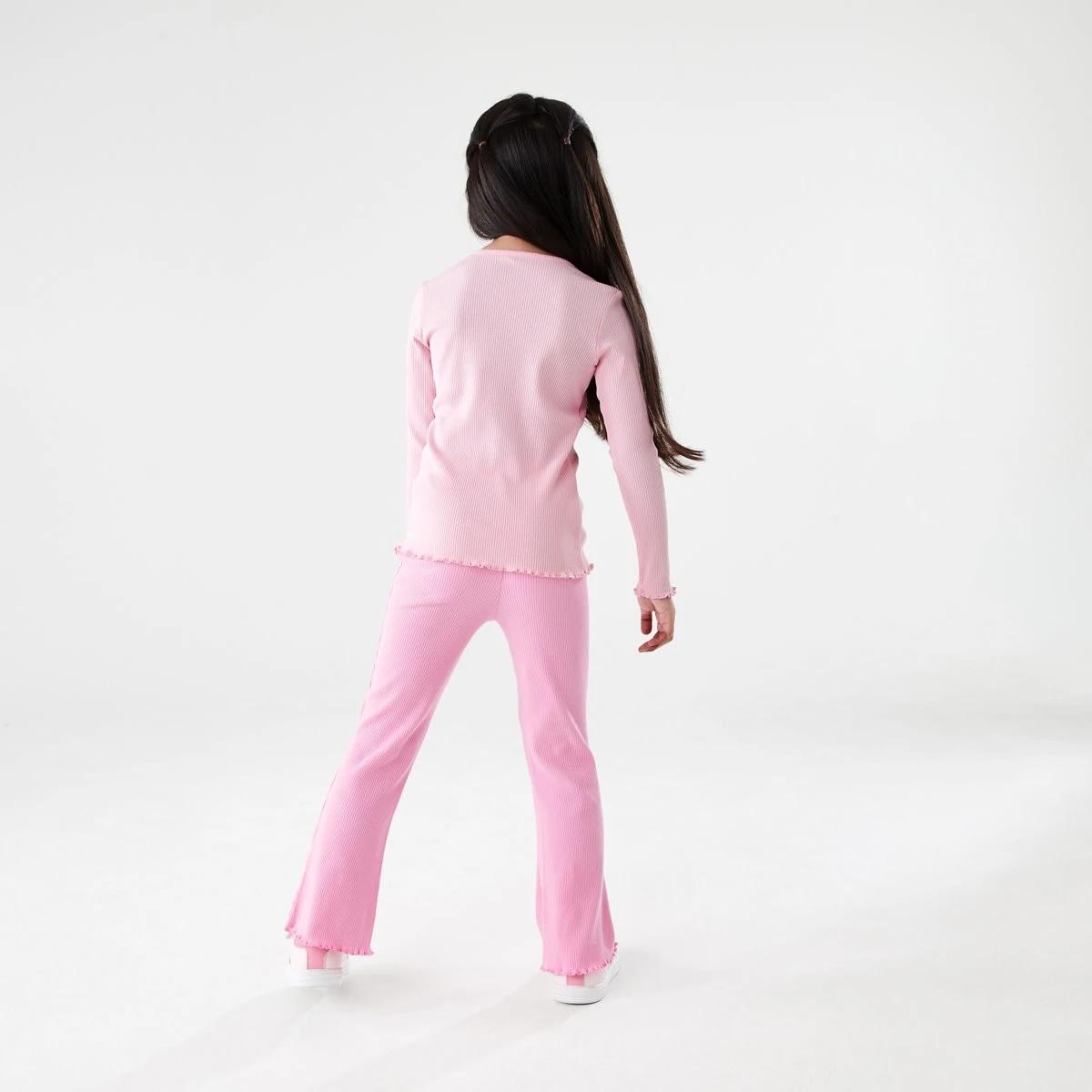 6 Rib Flare Leggings Pris Pink, 6 of 8