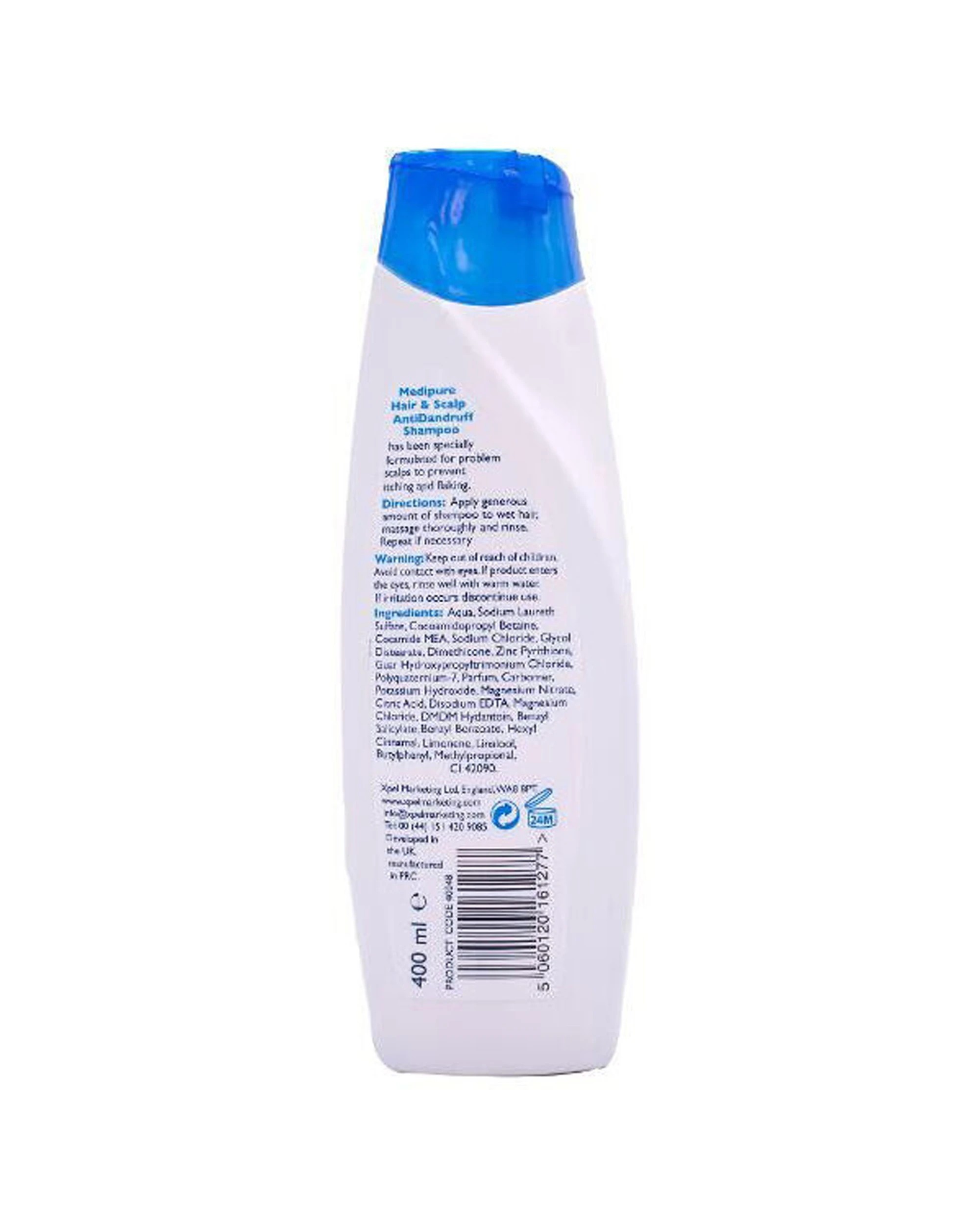 5 Medipure 6PK Hair & Scalp Anti-Dandruff Shampoo Suitable For All Hair Types 400ml - Multi, 5 of 6