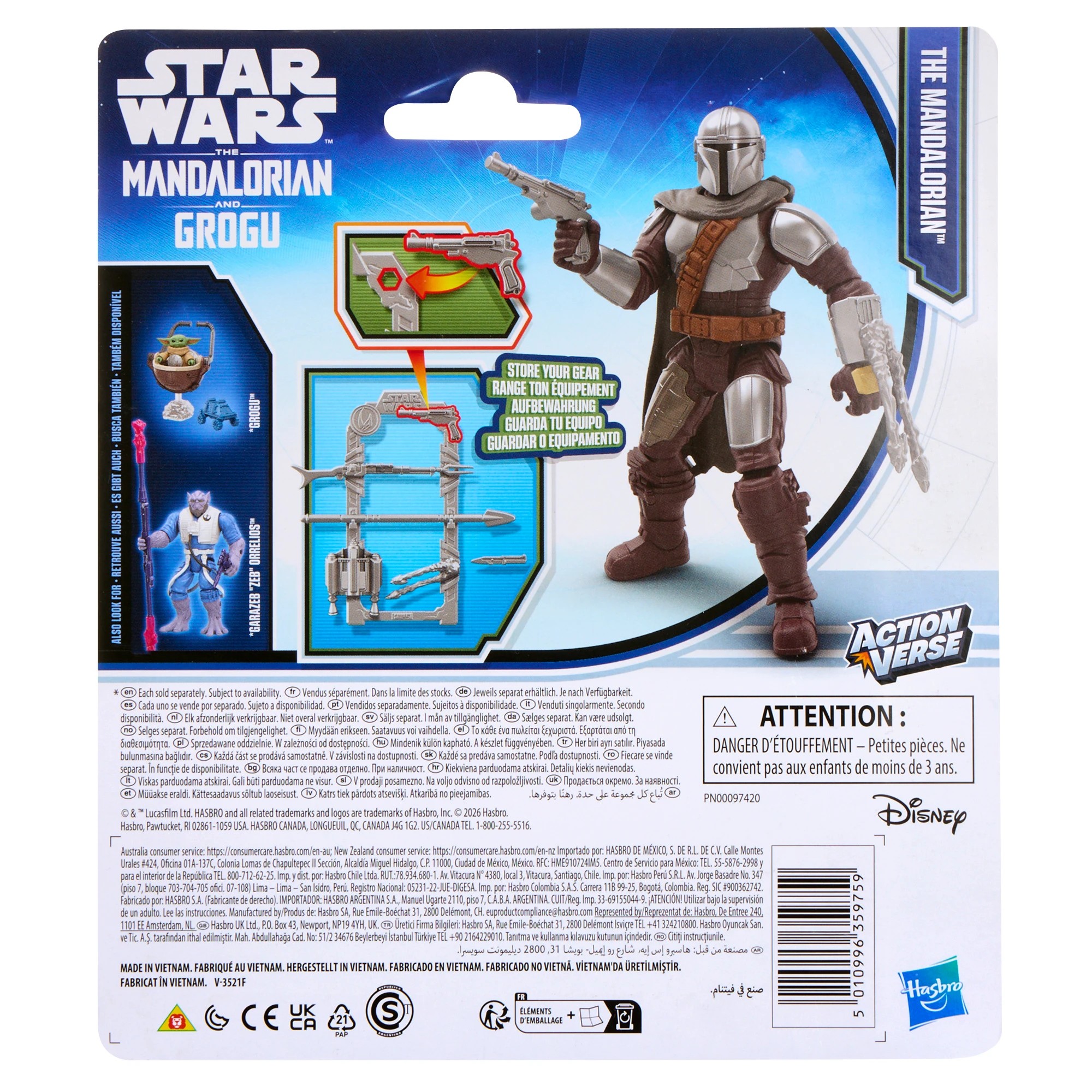 8 Star Wars Action Verse Mandalorian and Grogu Action Figure - Assorted, 8 of 9