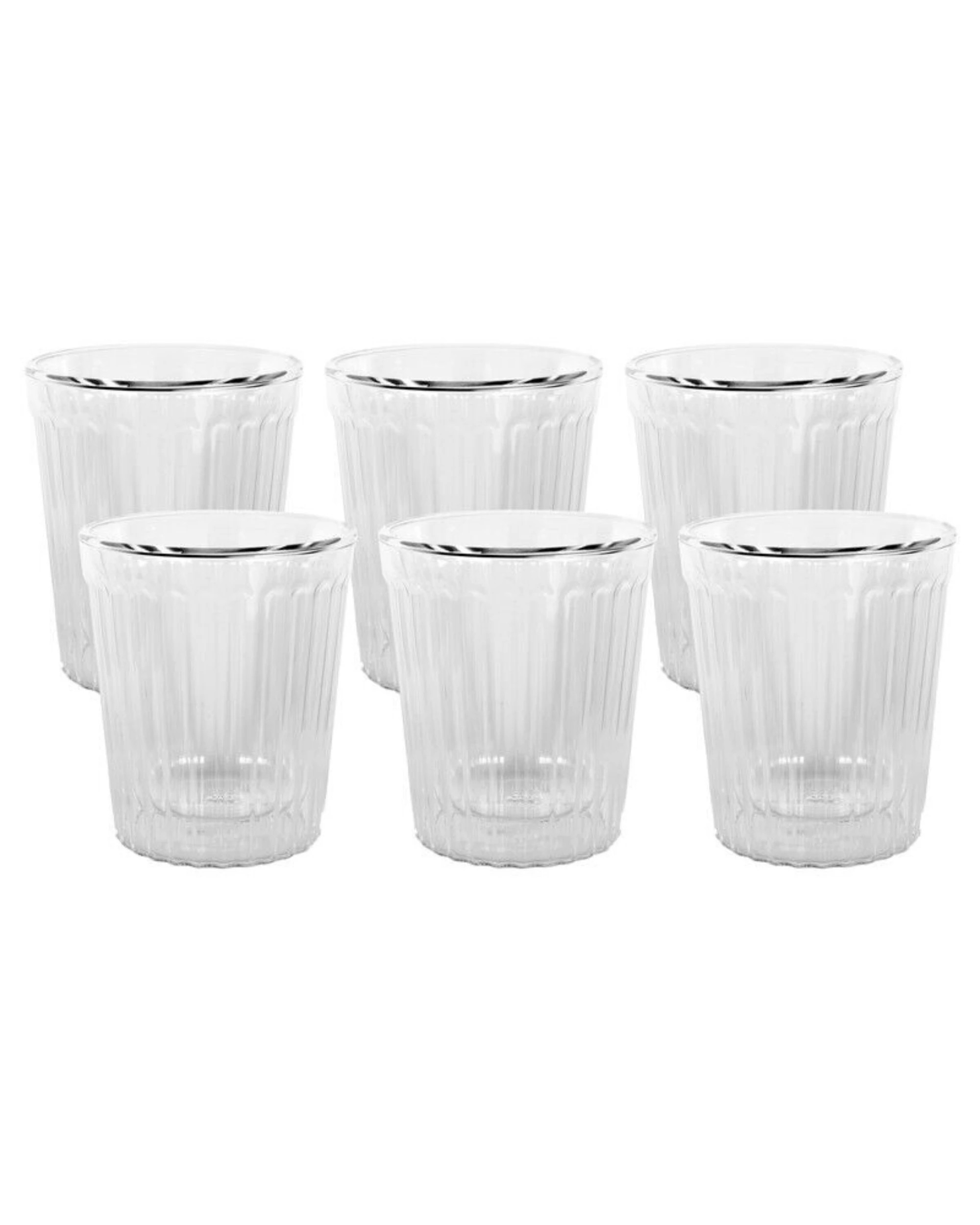 1 Avanti Rigato Double Wall 80ml Glass - Set of 6 - Clear, 1 of 1