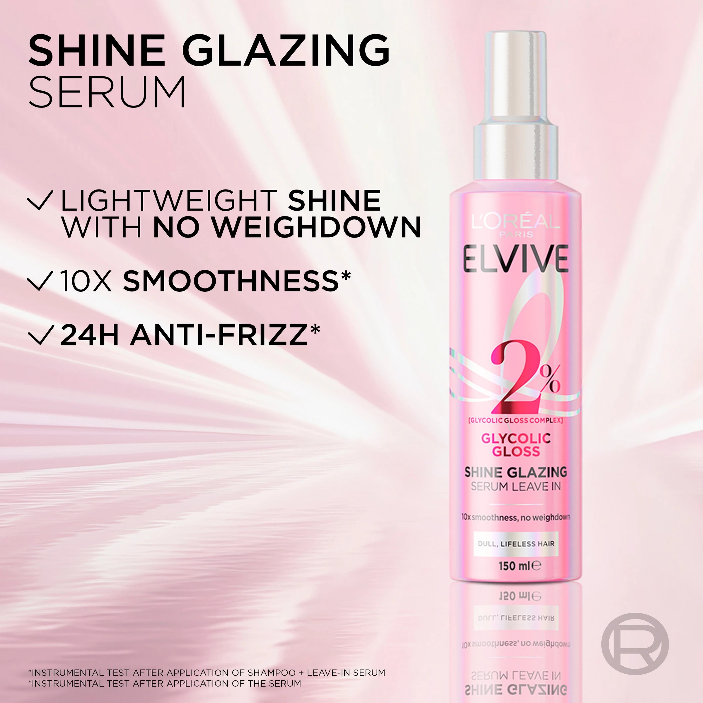 4 L'Oreal Paris Elvive 2% Glycolic Gloss Shine Glazing Serum 150ml, 4 of 5