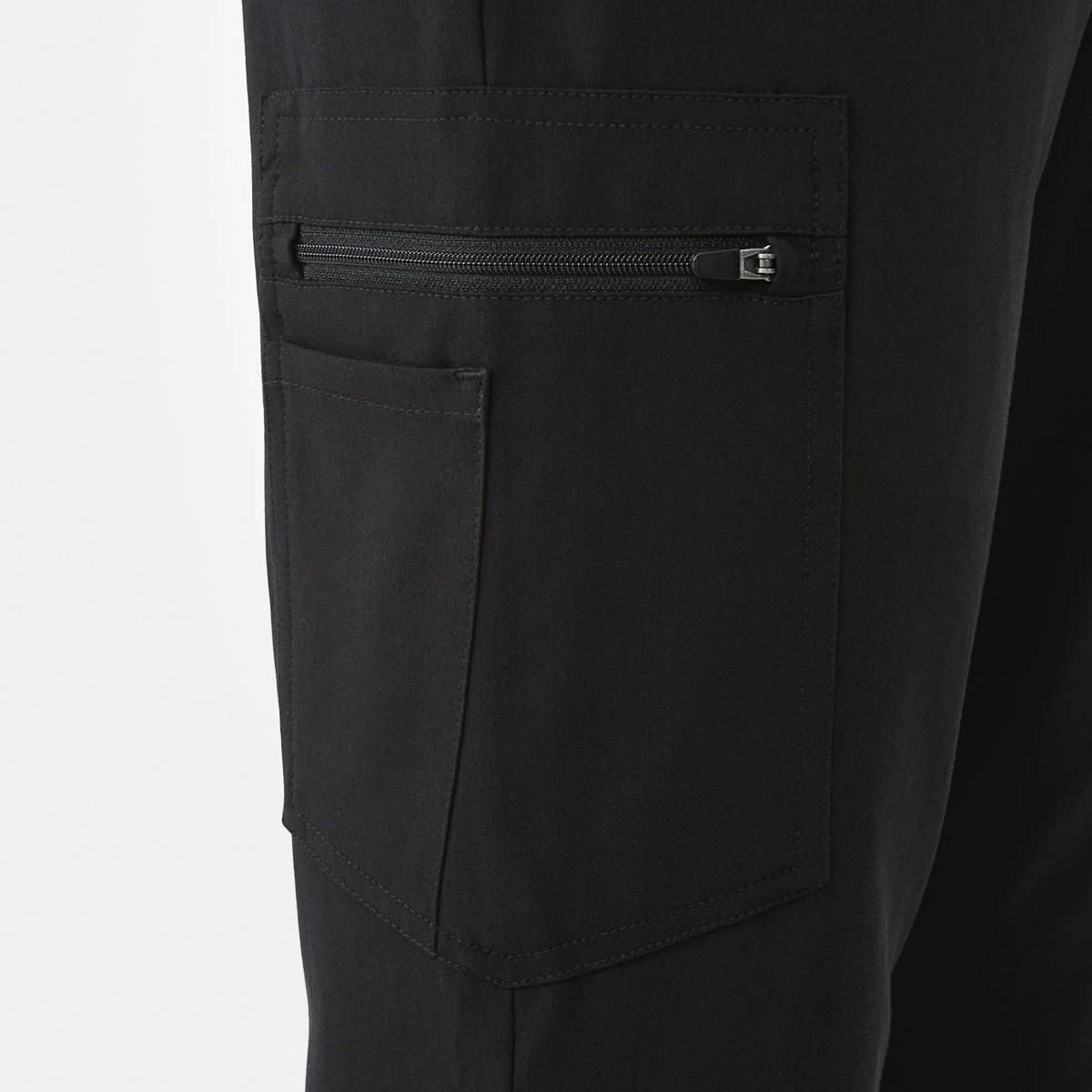 6 Work Flare Scrub Pants BLACK, 6 of 7