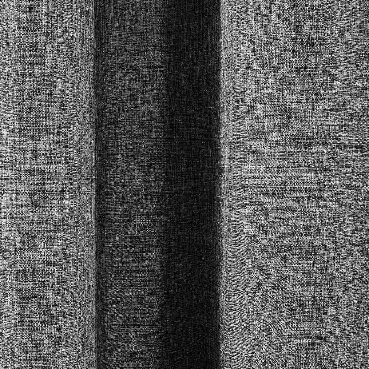 4 Monaco Eyelet Block Out Curtain - Pepper - 120cm x 213cm, 4 of 8