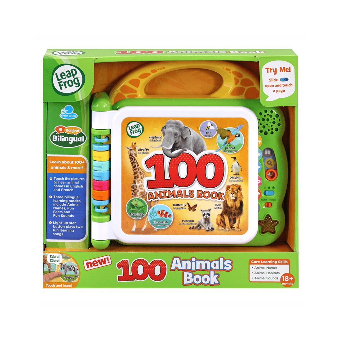 1 VTech Electronics LeapFrog Learning 100 Animals Educational Book, 1 of 4