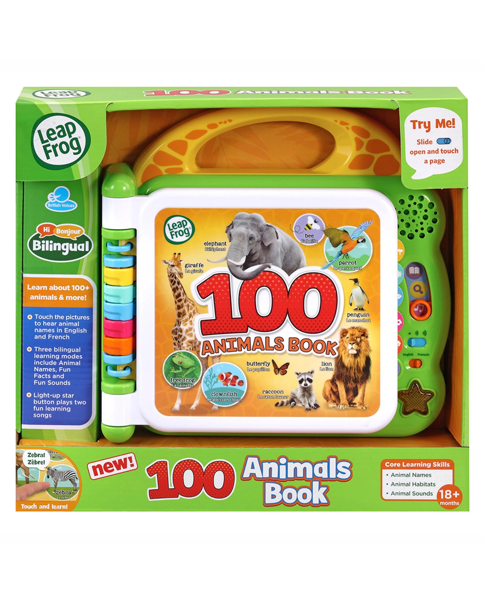 1 LeapFrog Learning 100 Animals Educational Book, 1 of 4