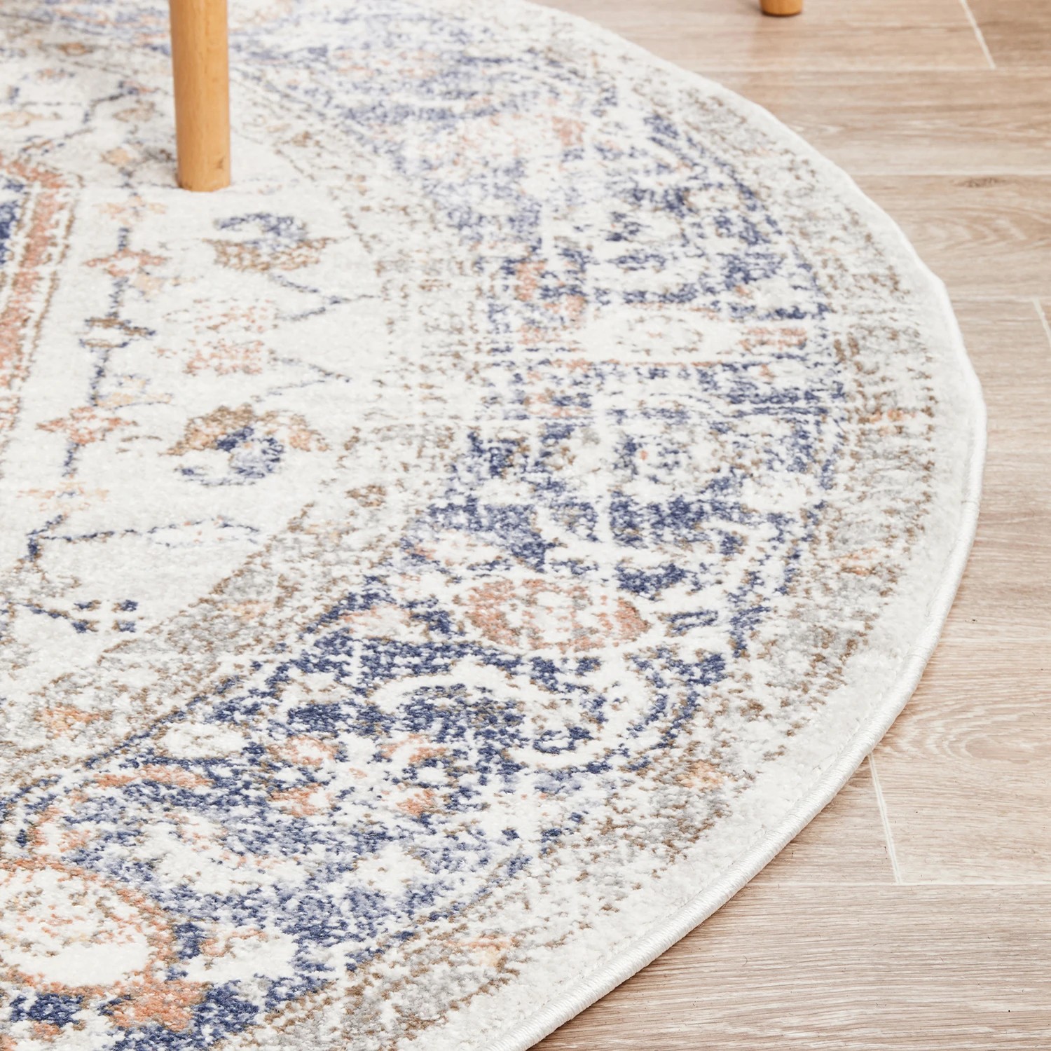 6 Common Ground Rugs Elite Lorissa 240x240cm - Large Round Power Loomed Pet Friendly Rug - Natural, 6 of 9