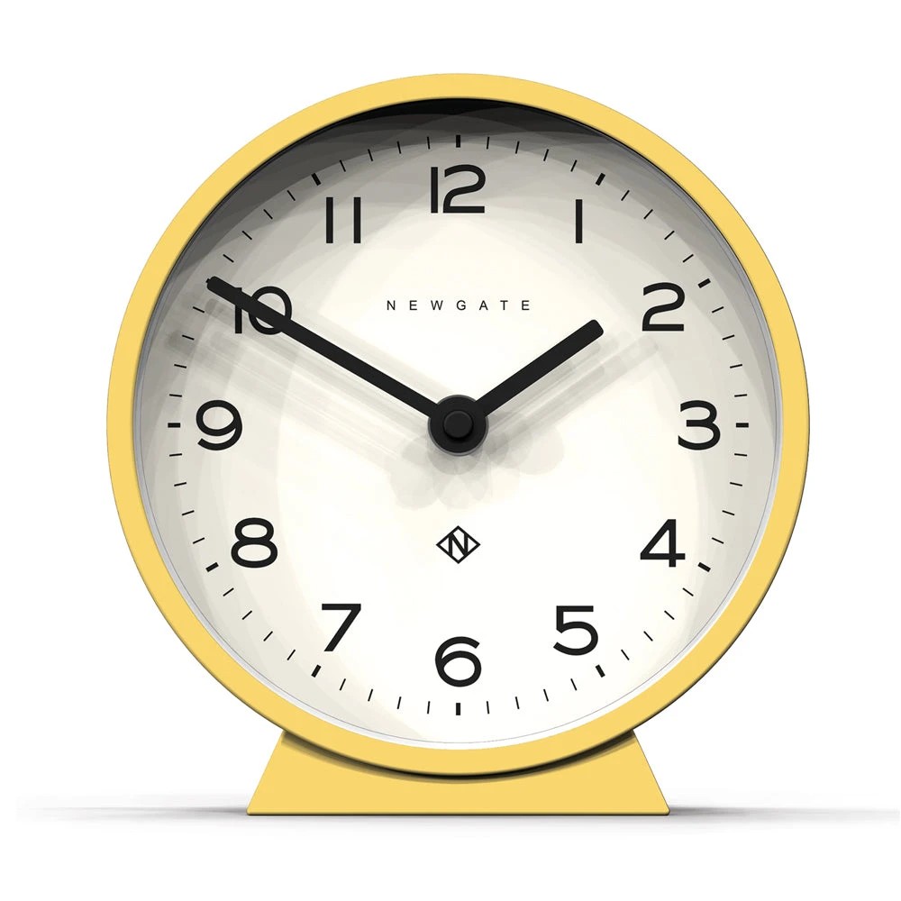 1 Newgate M Mantel Clock Cheeky Yellow - Yellow, 1 of 3
