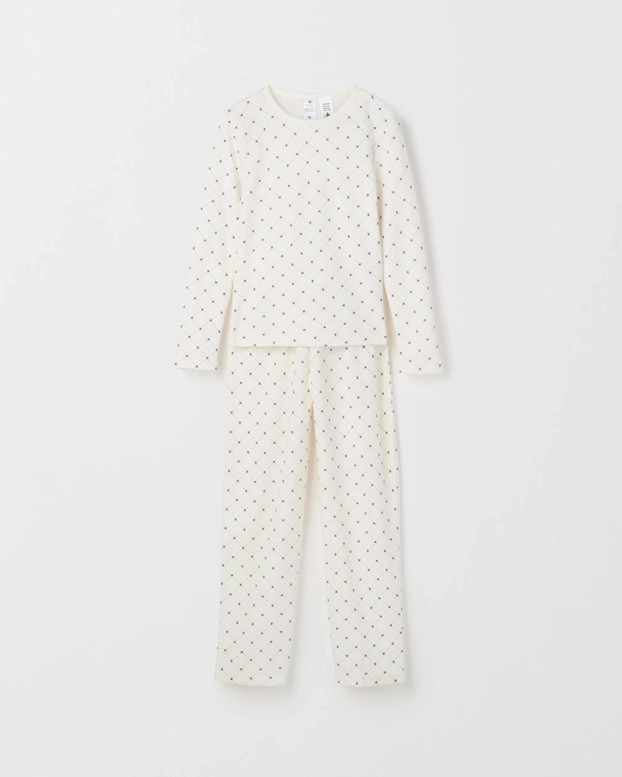 5 Target Kids Australian Cotton Older Girls Waffle Pyjama Set DIAMOND, 5 of 7