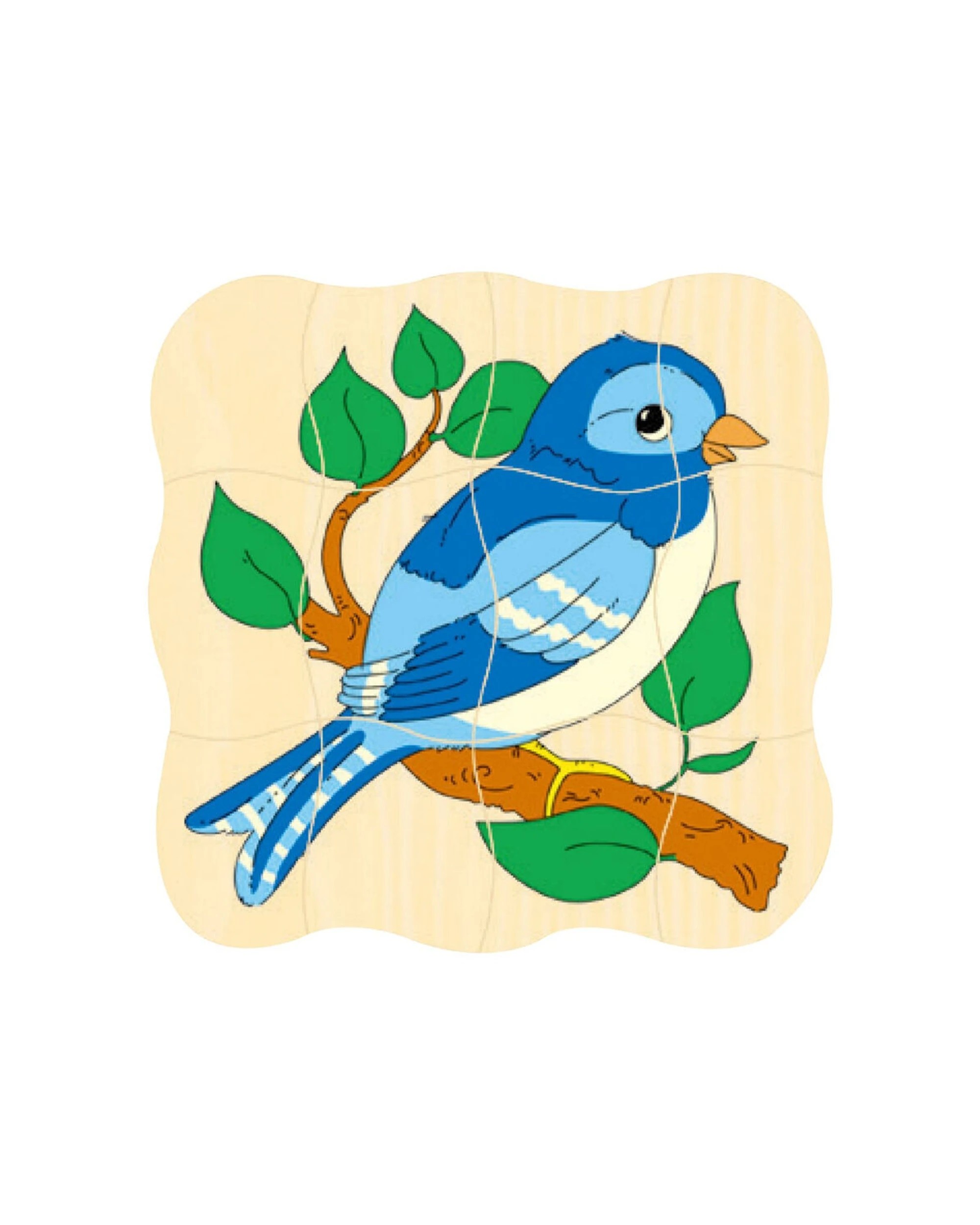 3 EDUCO 31Pc Grow Up Bird Multilayer Puzzle 24 X 24Cm Birch Plywood 3 Years - Blue, 3 of 3