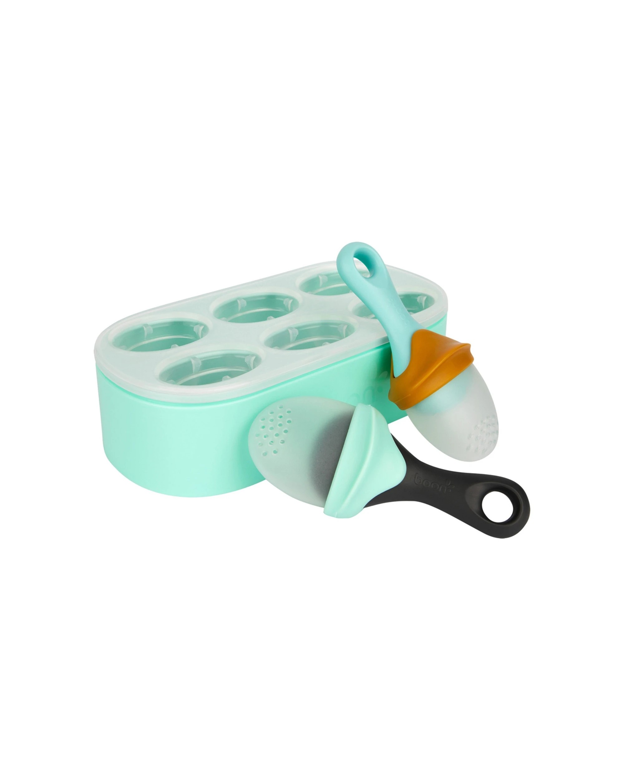 2 Boon 2pc Pulp Silicone Freezer Tray With 2 Feeders - Blue, 2 of 5