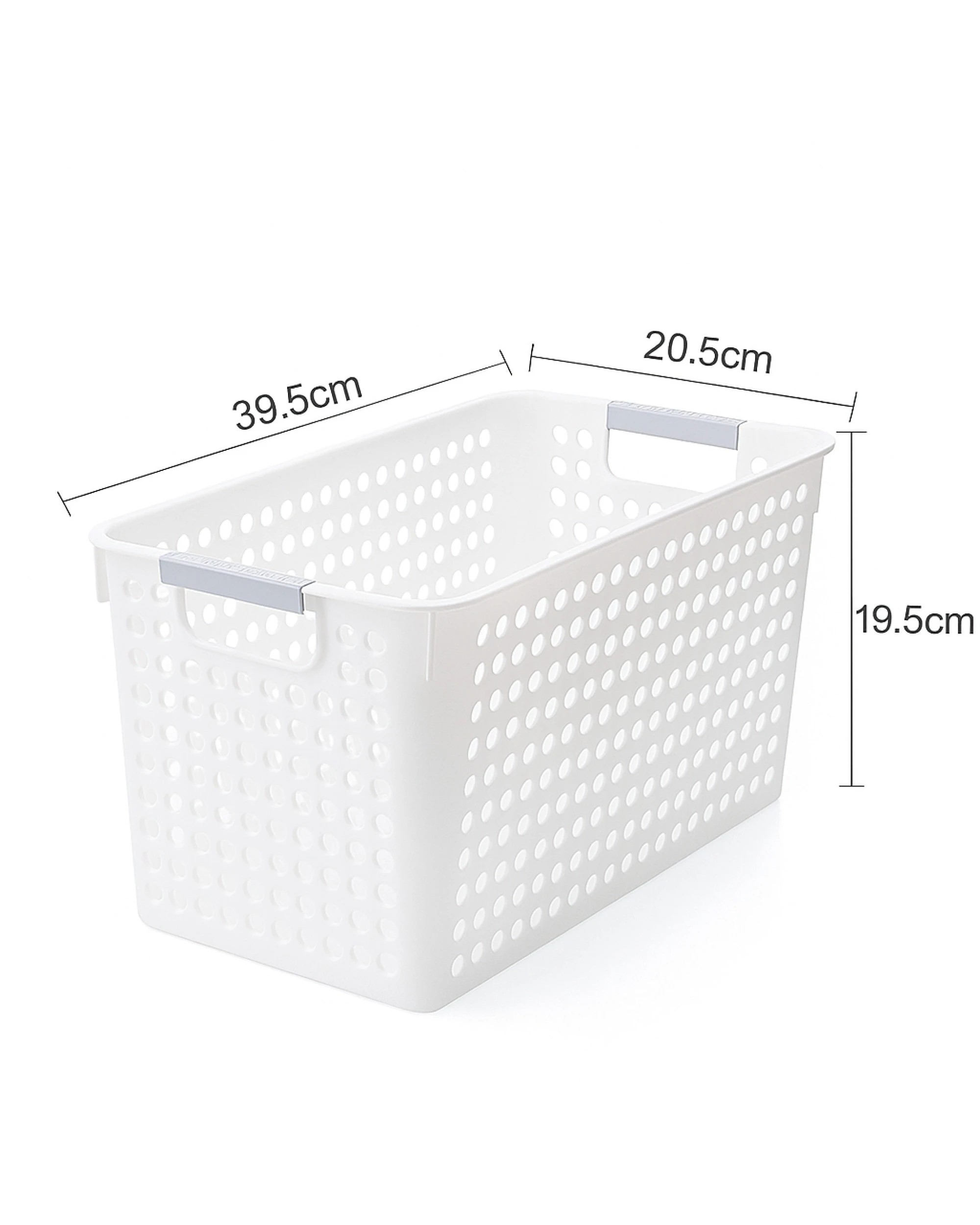 6 BR Home Plastic Storage Baskets with Grip Handles - 16 Pack, 6 of 7