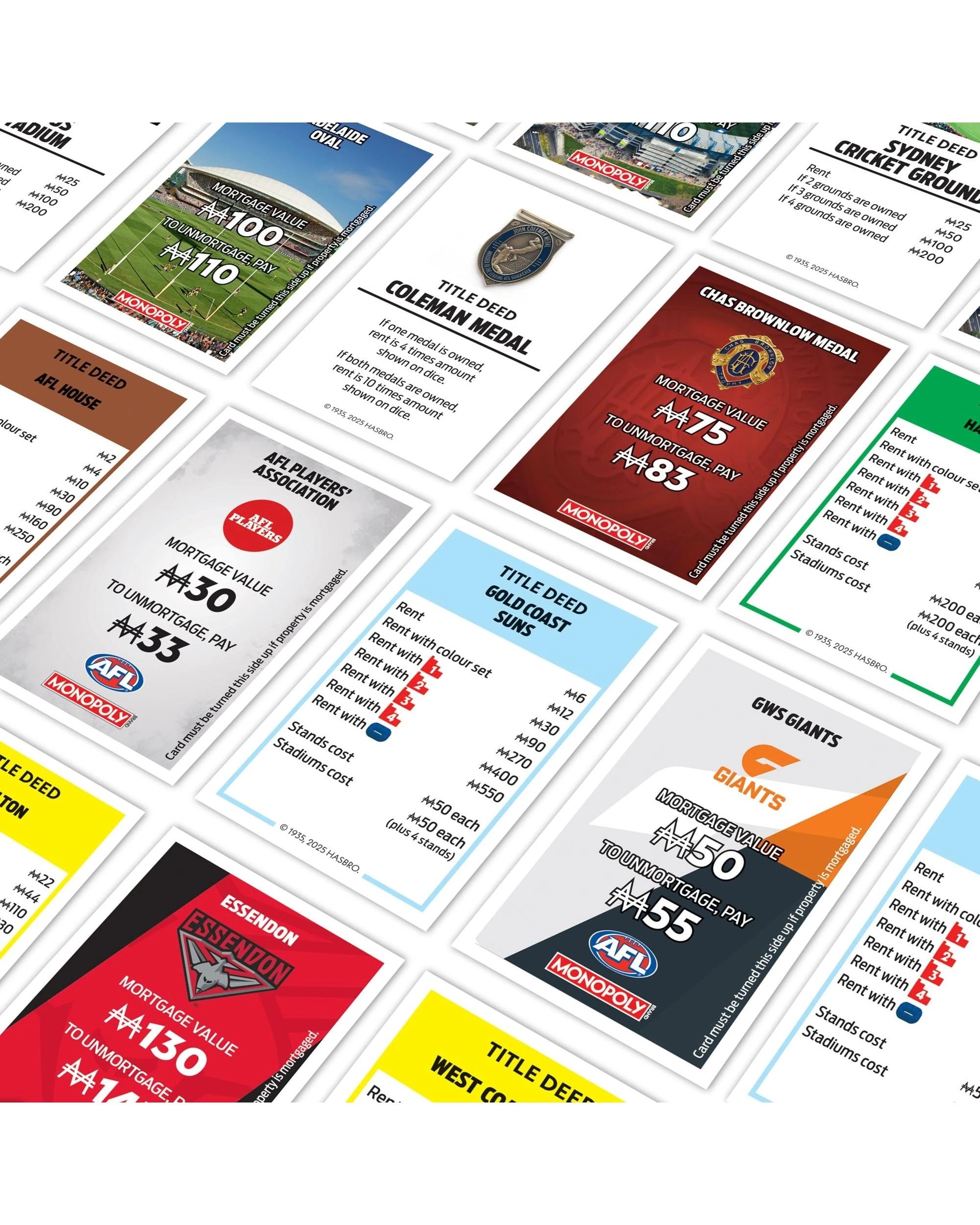 5 Monopoly AFL Refresh Edition Board Game, 5 of 9