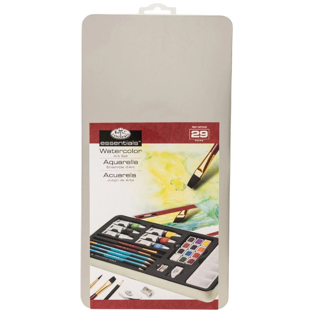 1 Royal & Langnickel Artist Tin Large Watercolour Set 29 Pieces, 1 of 5