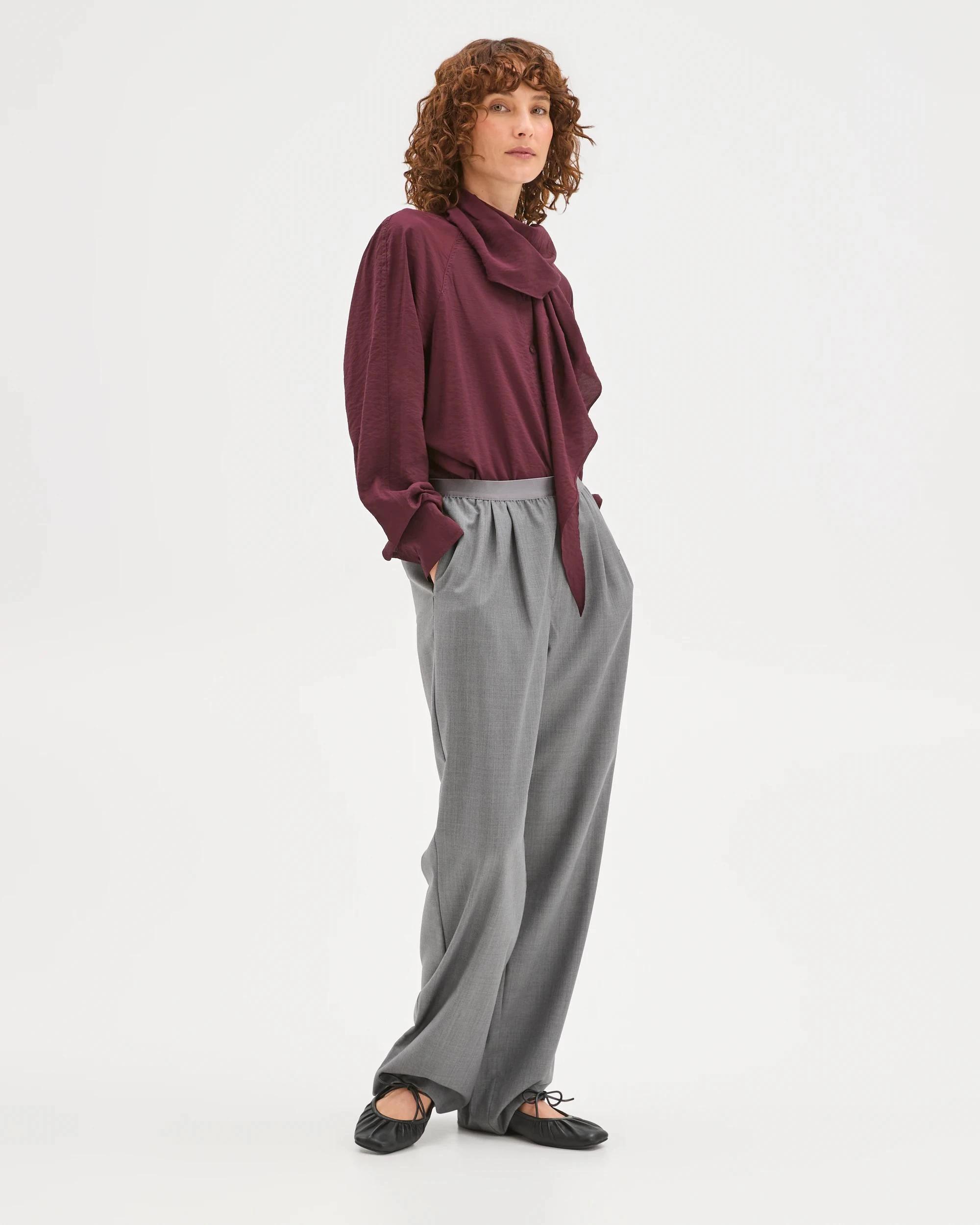 3 Preview Scarf Neck Blouse PINOT, 3 of 7