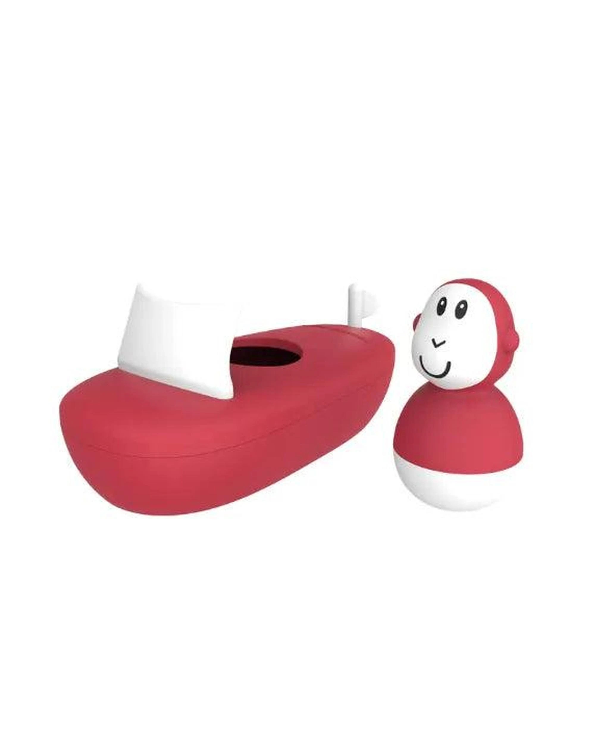 2 Matchstick Monkey Bath Time Boat Set - Red, 2 of 3