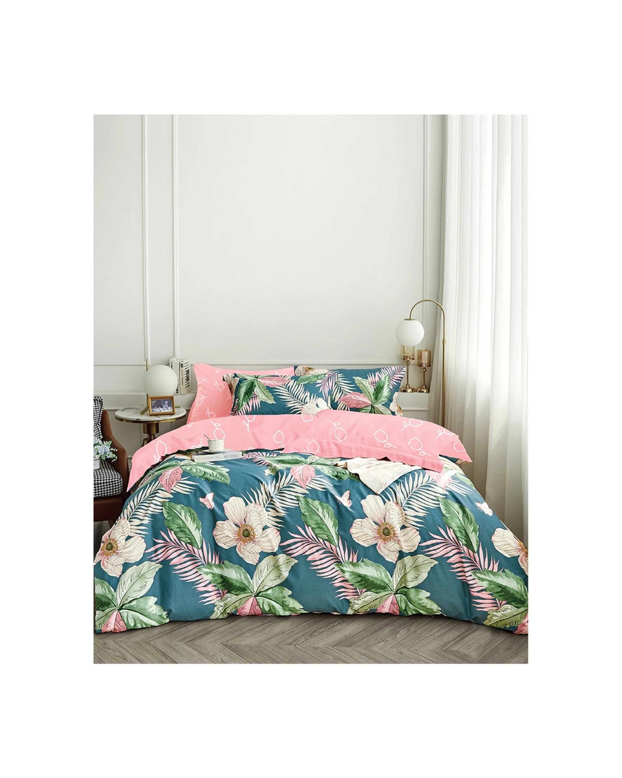 1 Ardor Queen Size Tiki Cotton Quilt Cover Bedding Set - Pillowcases Included
 - Queen Bed, 1 of 3