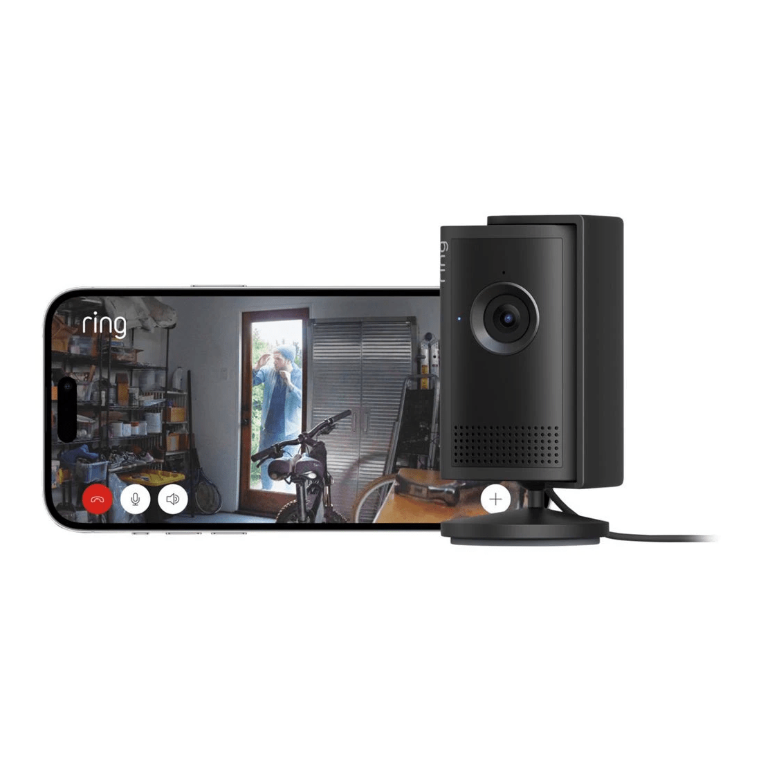 4 Ring Indoor Security Camera Plus Plugin Black, 4 of 8