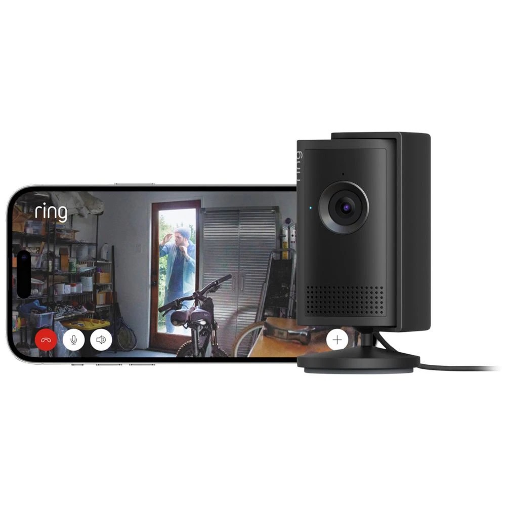 4 Ring Indoor Security Camera Plus Plugin Black, 4 of 8