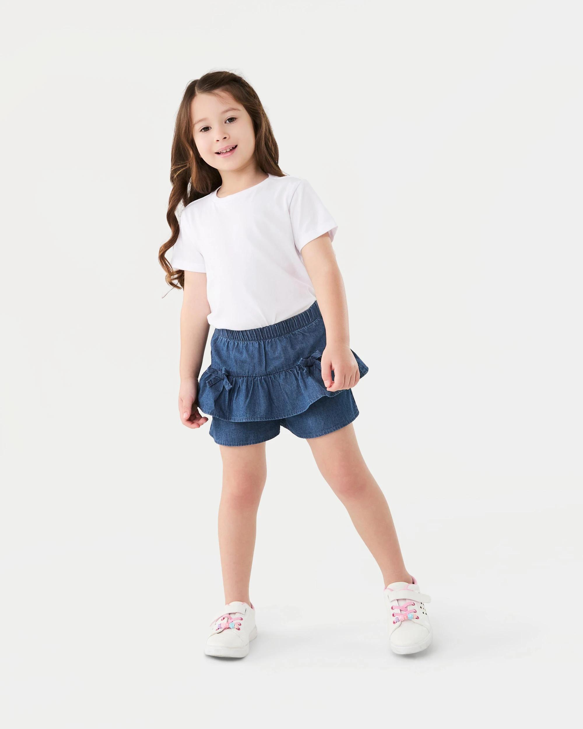 5 Frill Skort Mid Denim, 5 of 6
