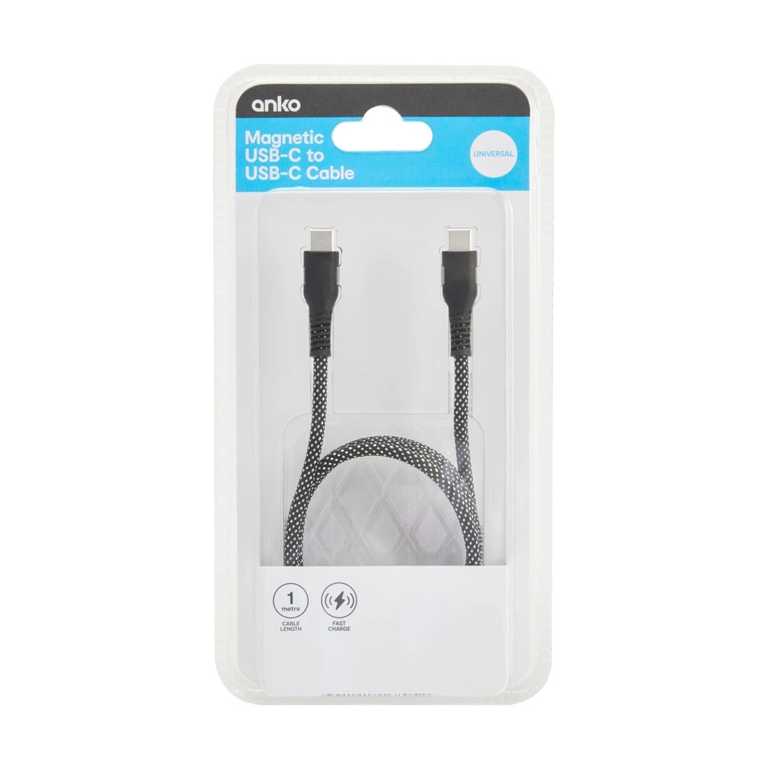 5 Magnetic USB-C to USB-C Cable - Black, 5 of 5