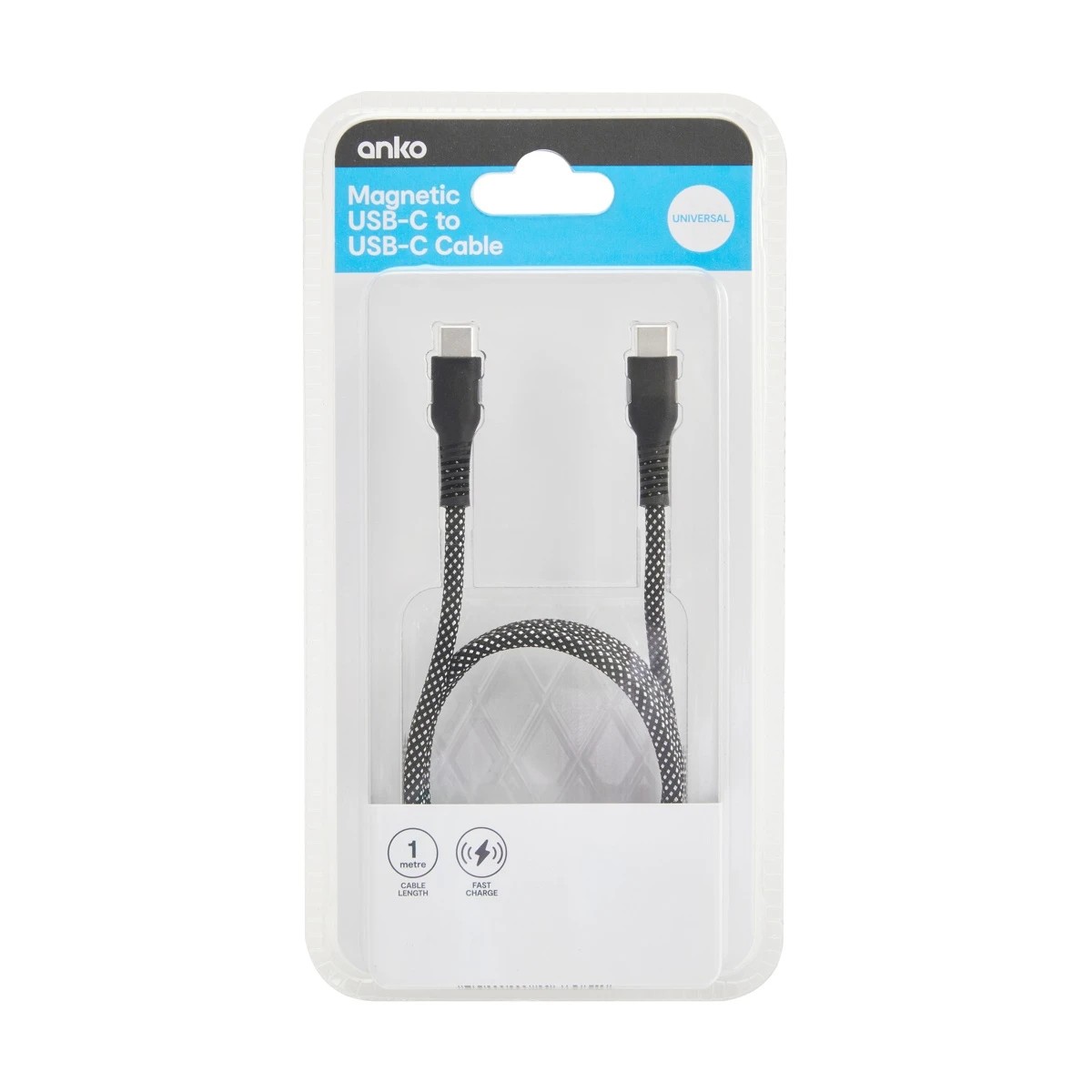 5 Magnetic USB-C to USB-C Cable - Black, 5 of 5