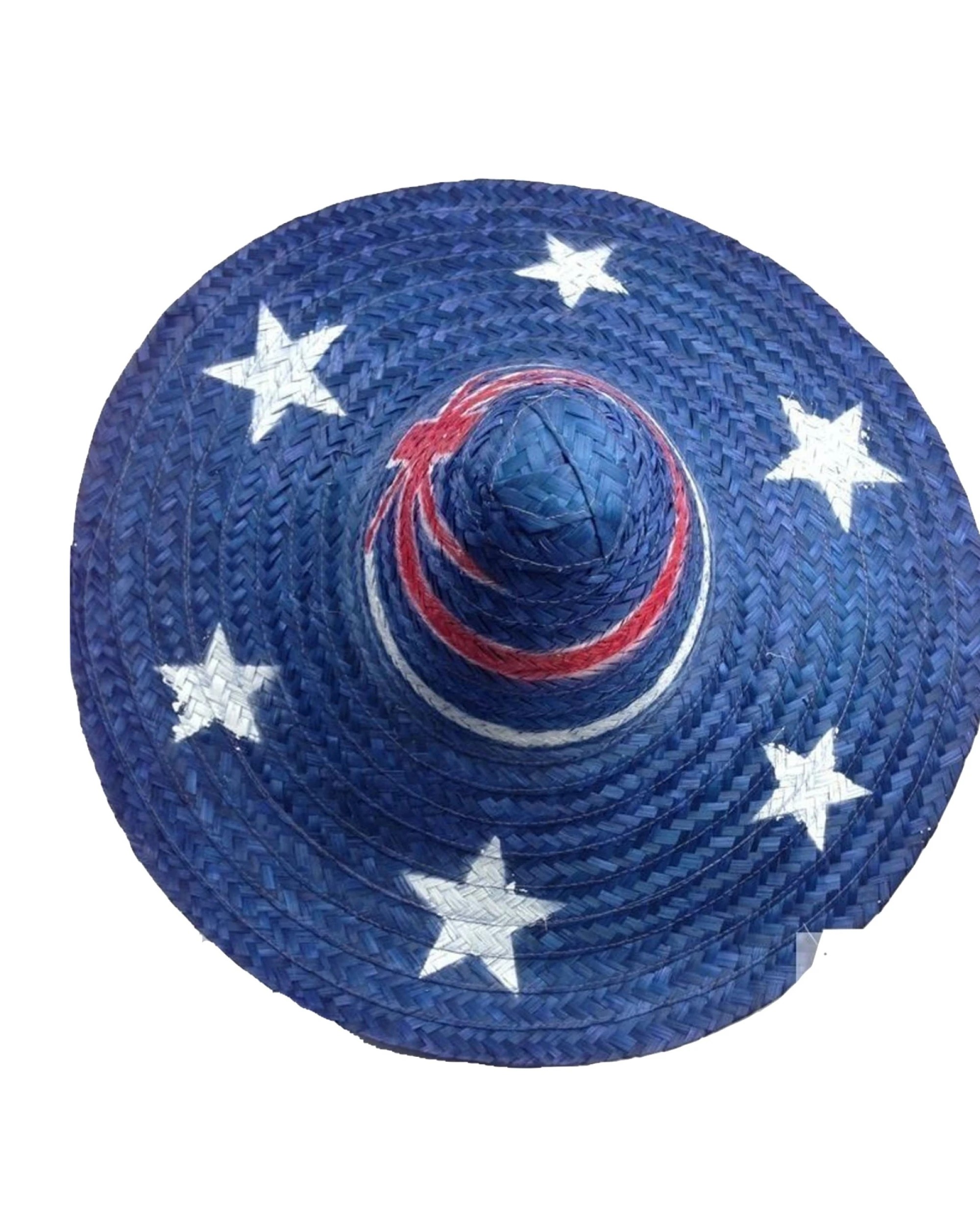 3 BR Costumes 2x Mexican Sombrero Hat Australian Aussie Flag & Beige Design Costume Party Hat, 3 of 5