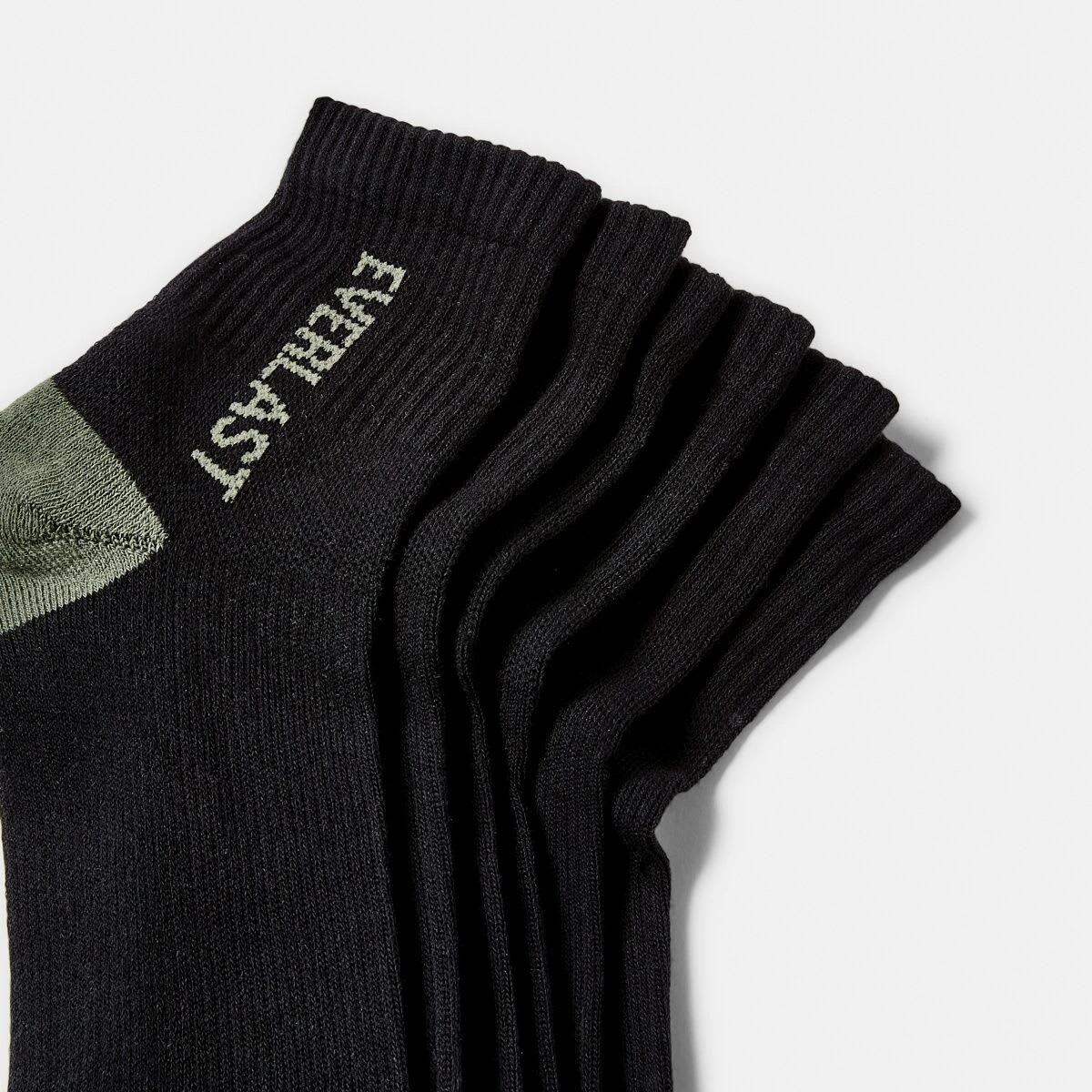2 3 Pack Everlast Mens Quarter Crew Socks Blk Qtr Pk, 2 of 3