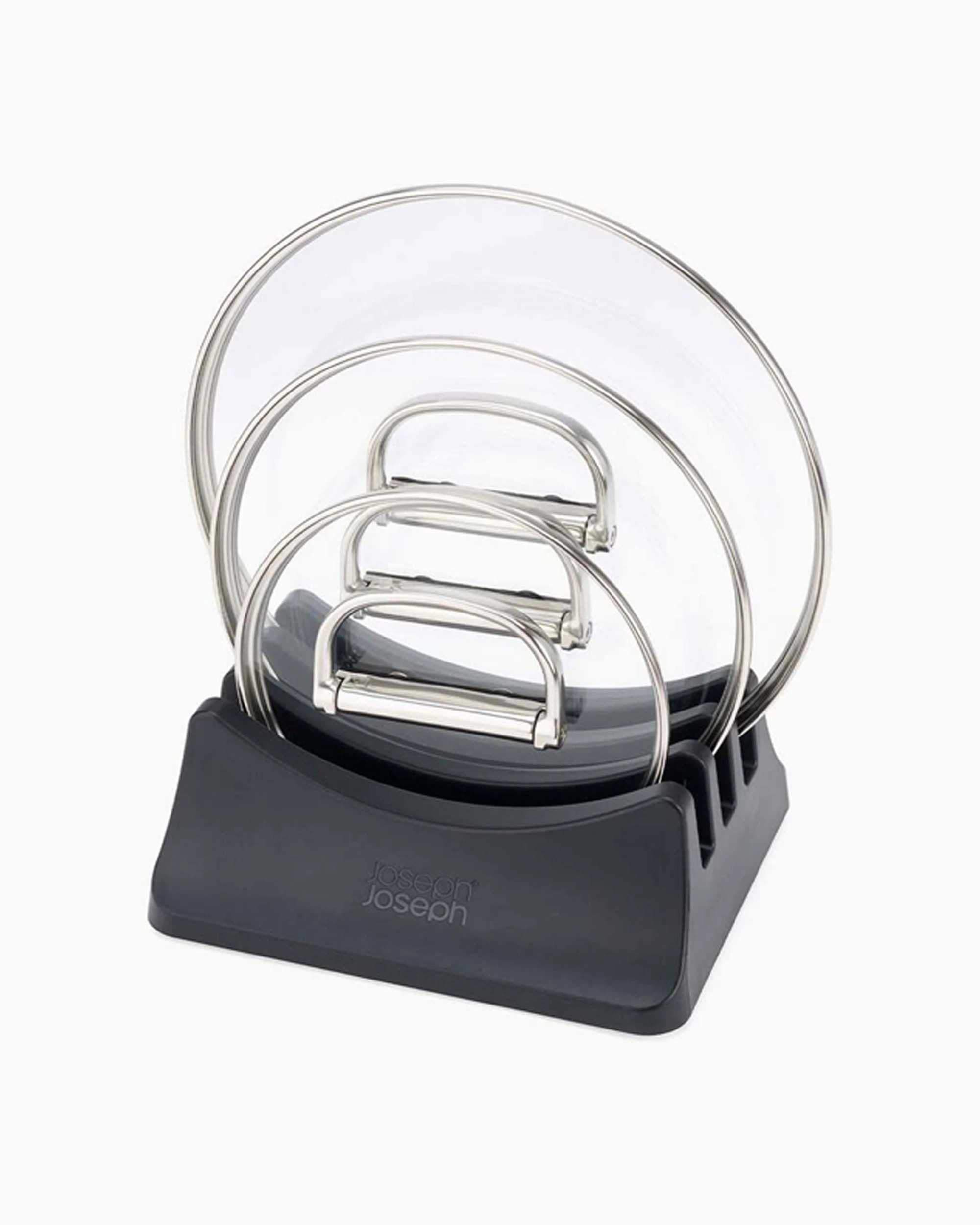 3 Joseph Joseph 2PK Space 3-Lid Storage Stand Compact Design Efficient Storage - Blue, 3 of 5
