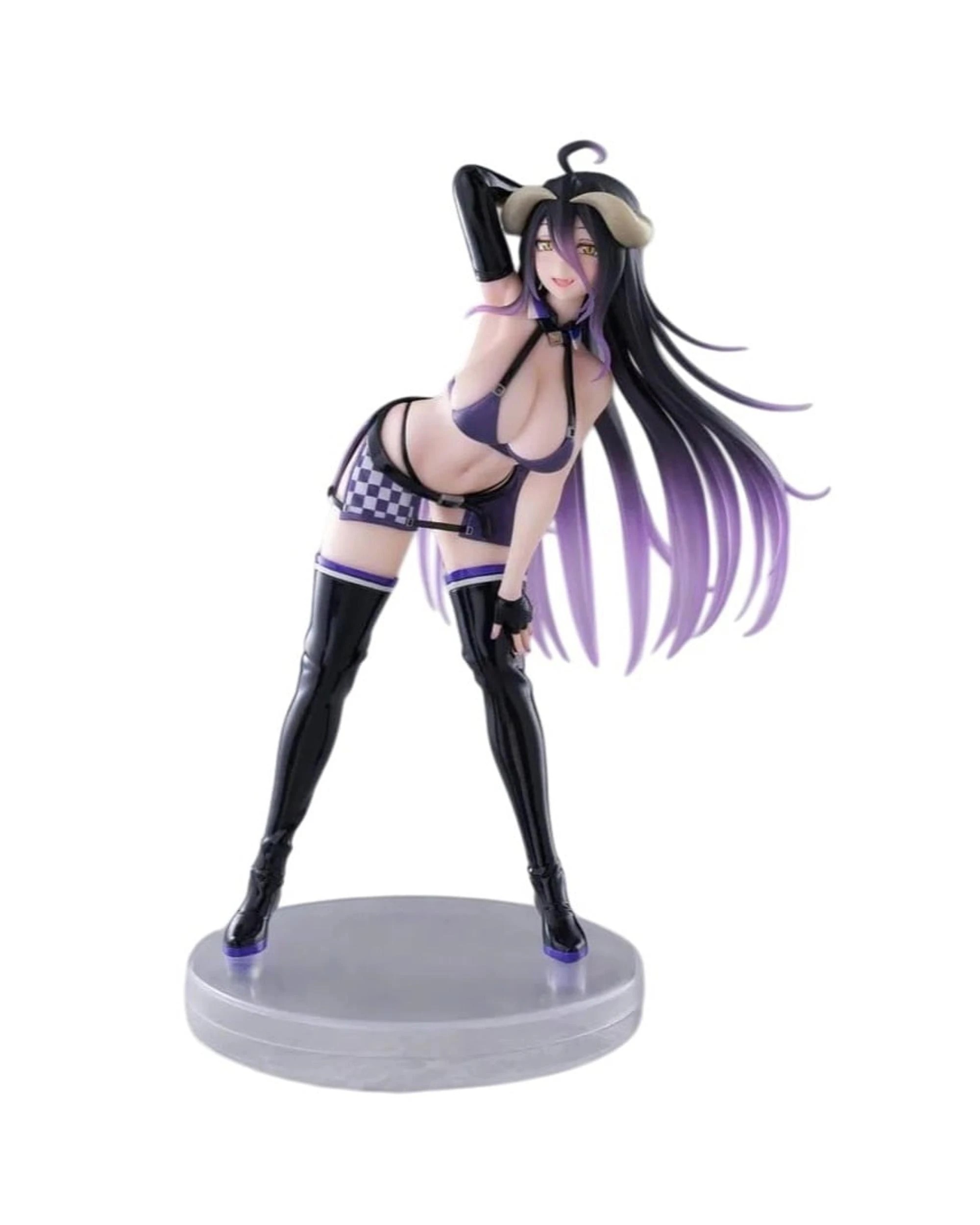 1 Overlord Albedo Grid Girl Version Coreful Figure, 1 of 6